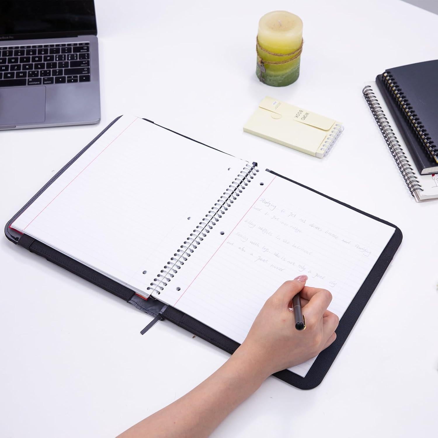 Cubierta de cuaderno APOFFICE L negra para Rocketbook y Five Star