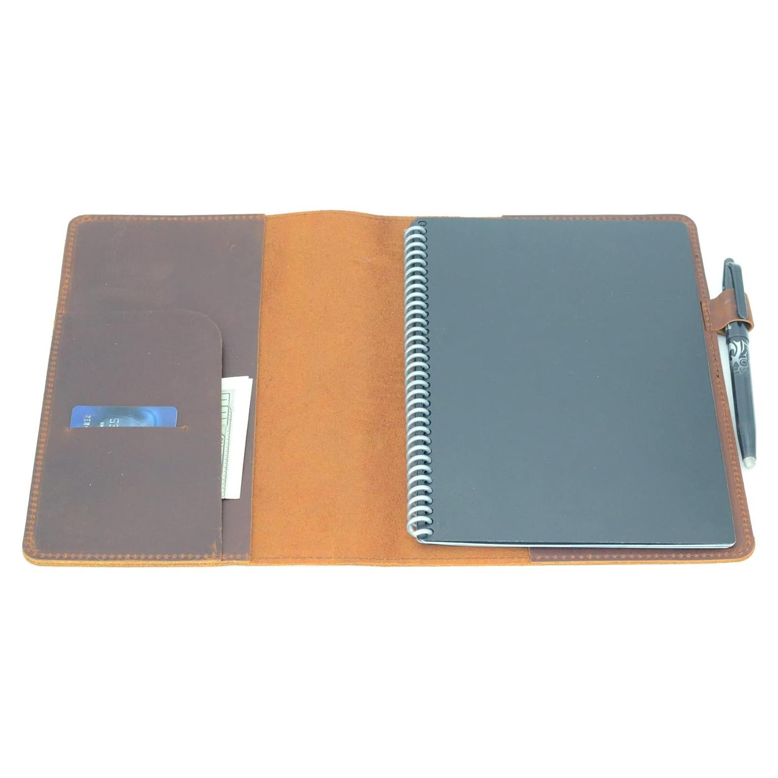 Cubierta de Cuaderno de Cuero YIYUS A5 Executive Marrón