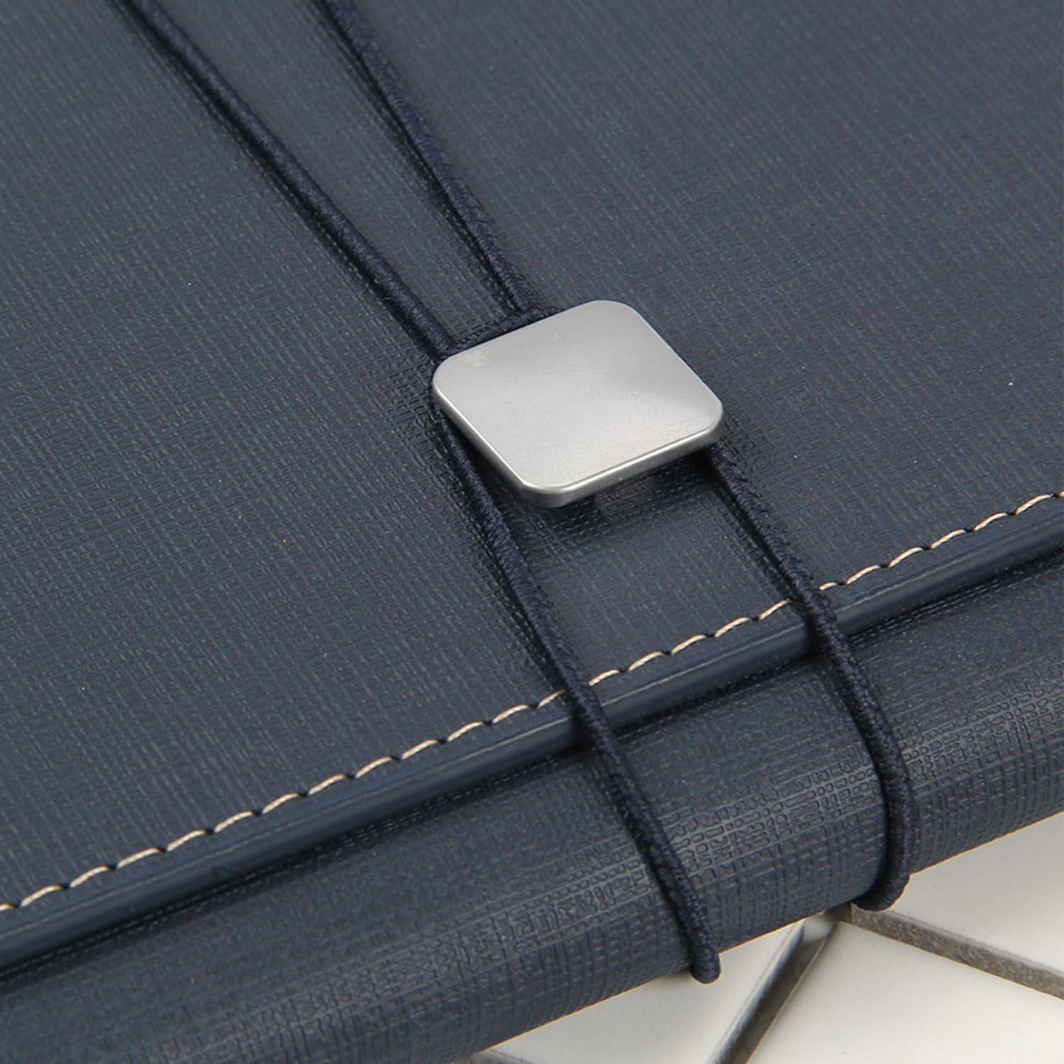 Funda de Folio Galagee para Cuaderno A5 Negro, Organizador Múltiple