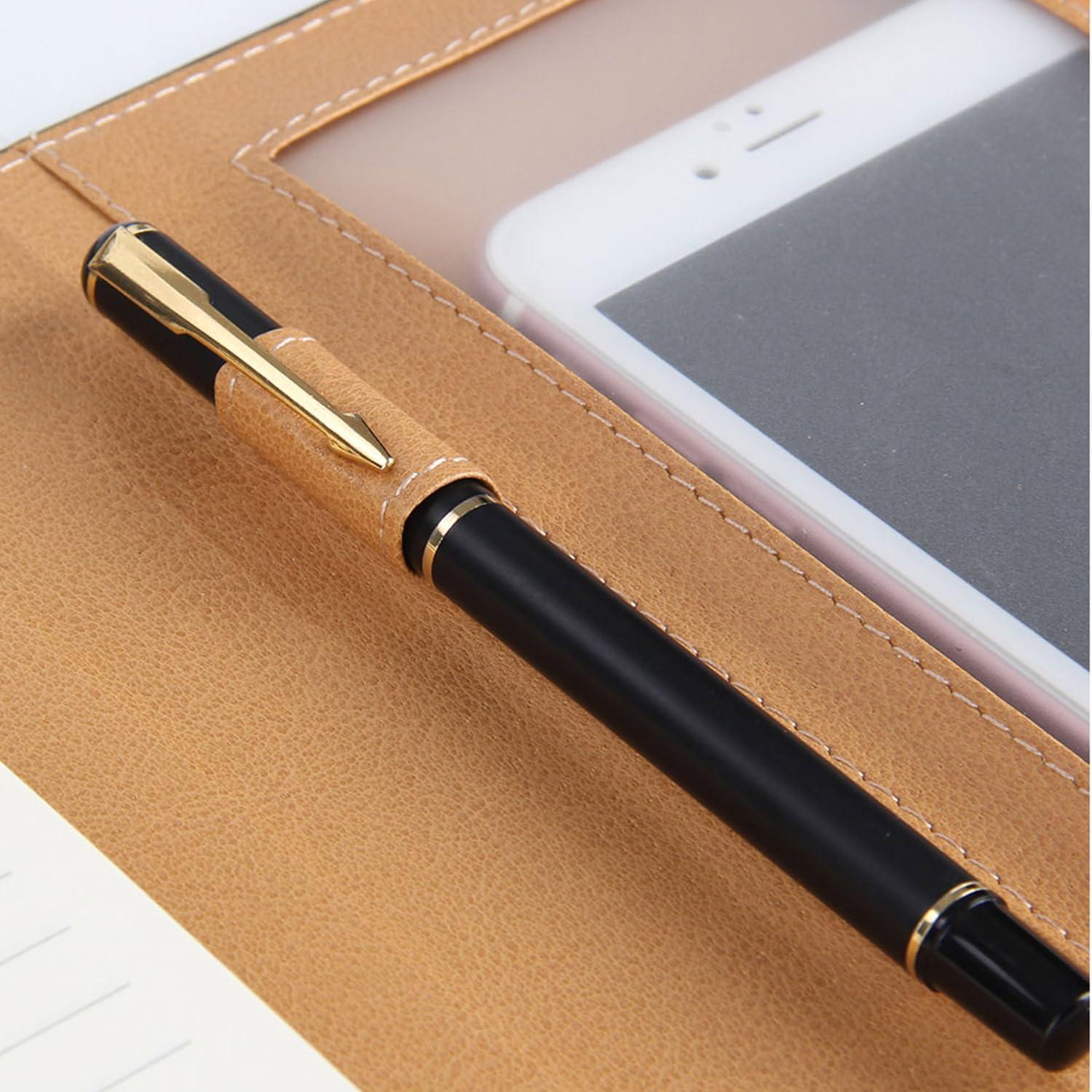 Funda de Folio Galagee para Cuaderno A5 Negro, Organizador Múltiple