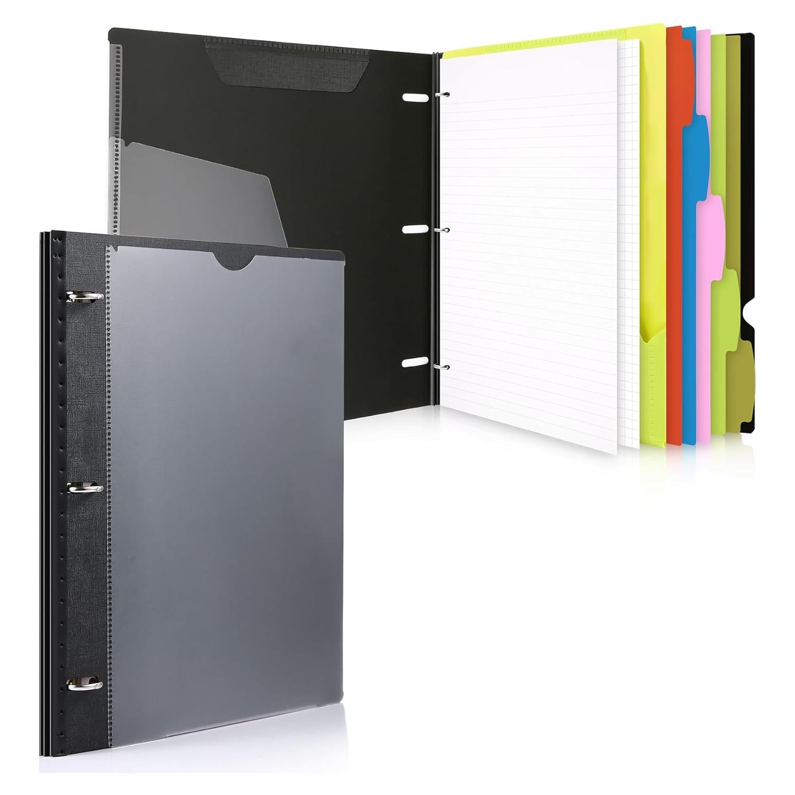 Carpeta Telescópica WOT I 3 Anillas Negra - 60 Hojas Incluidas