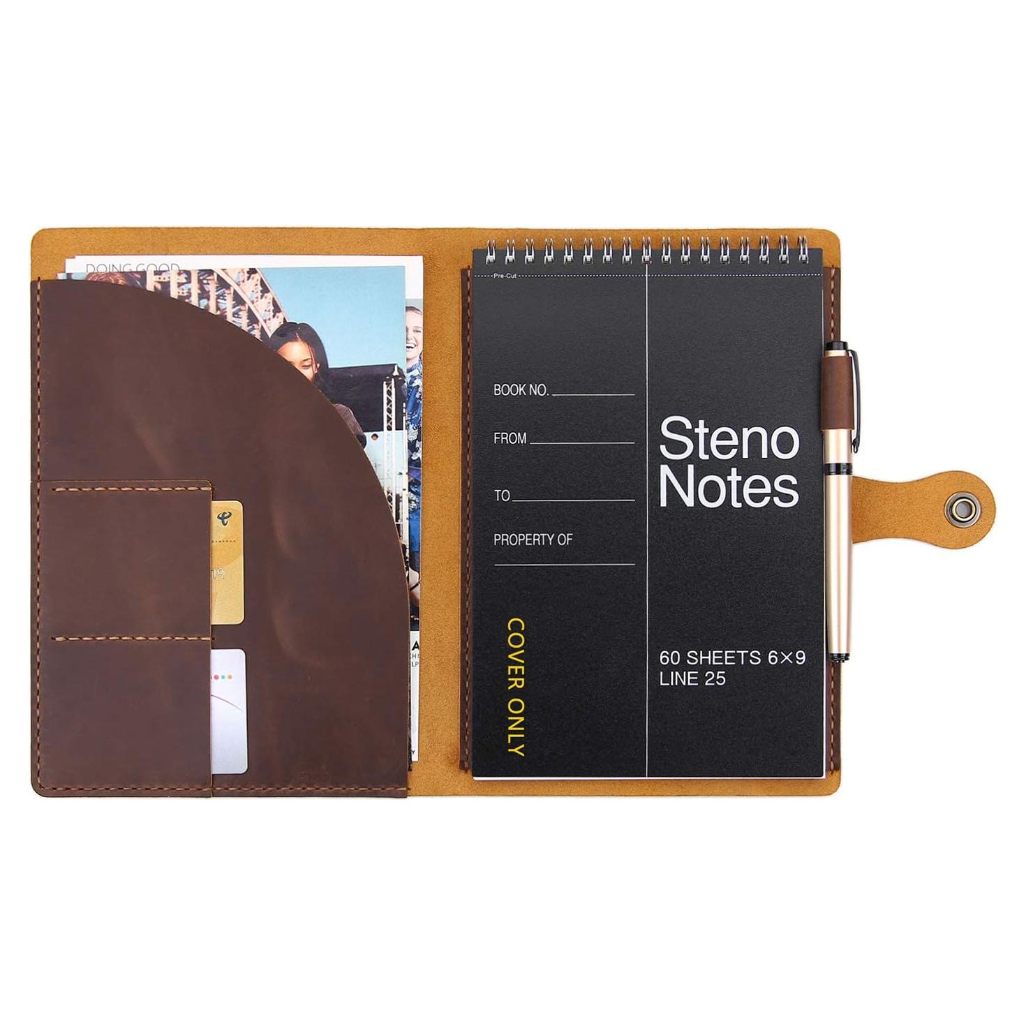 Cubierta de Cuero Fasjosma A5 para Bloc de Notas 17.5x25 CM