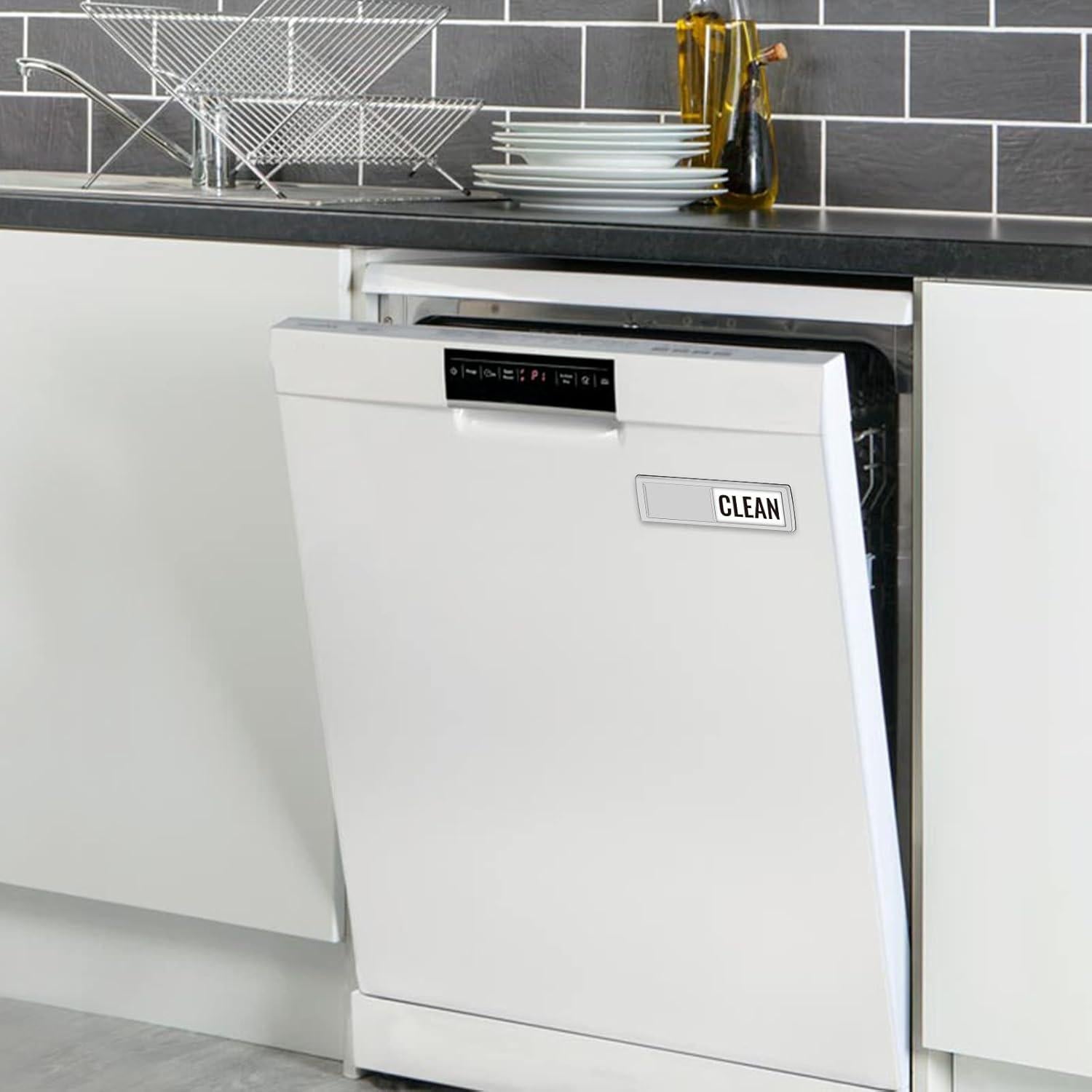 Imán de Lavavajillas KitchenTour Limpio Sucio 17.78x5.08cm