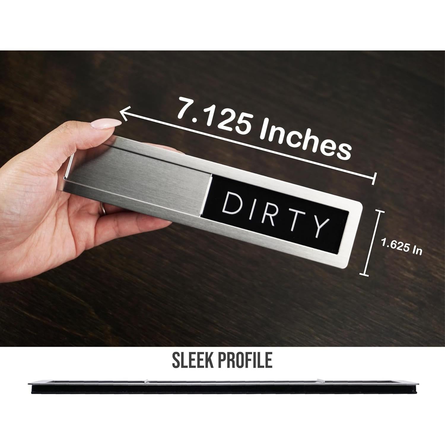 Imán de Lavavajillas Acero Inoxidable FridayVibez Limpio/Sucio