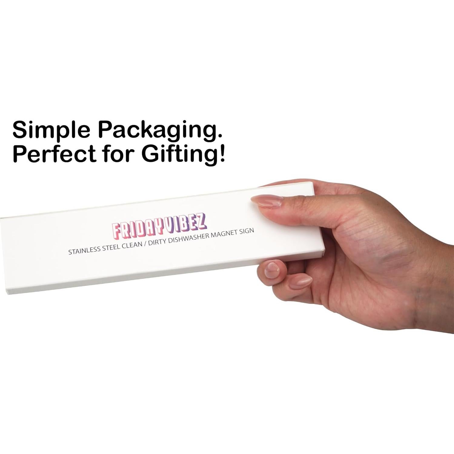 Imán de Lavavajillas Acero Inoxidable FridayVibez Limpio/Sucio