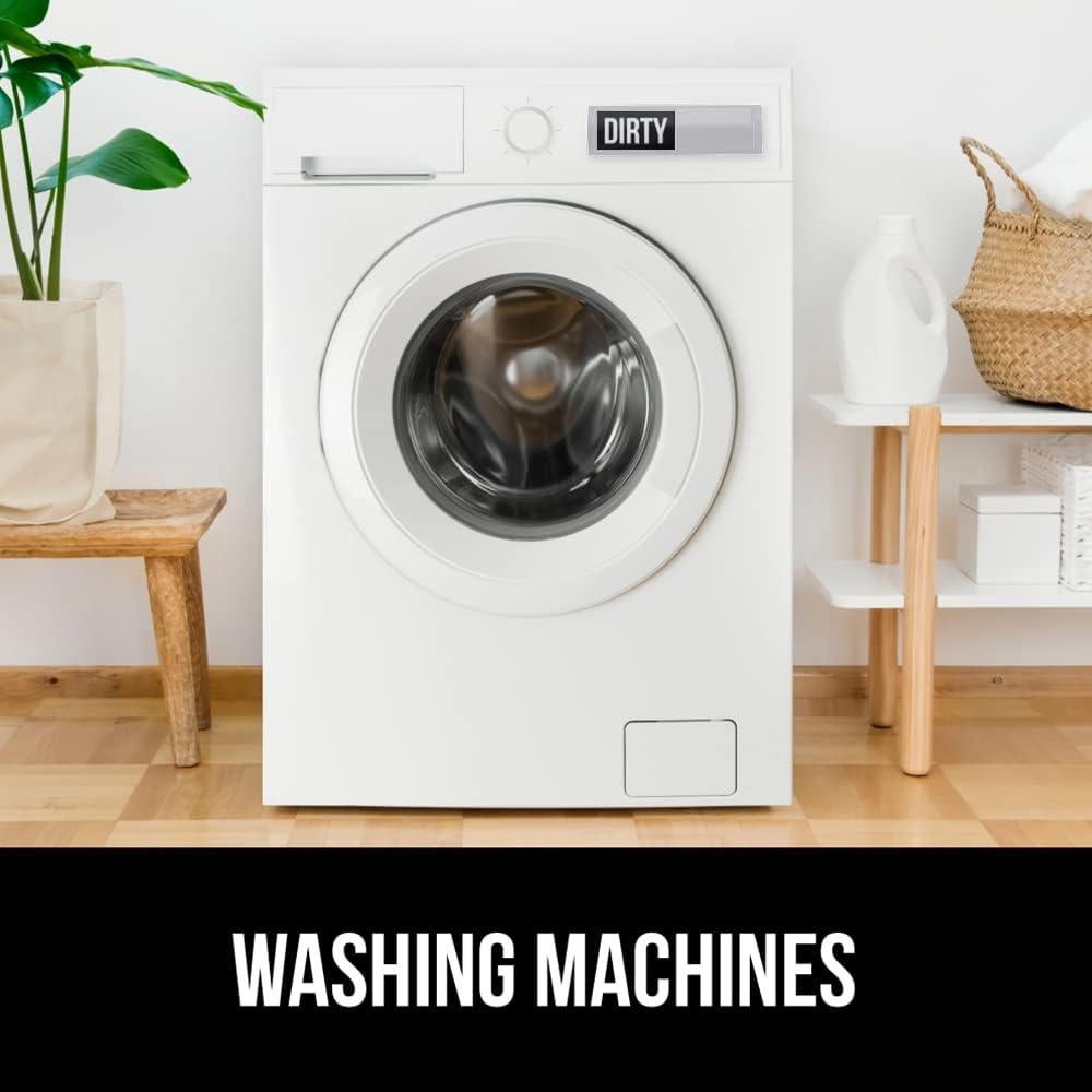 Imán de Lavavajillas Limpio Sucio GORILLA GRIP Plata 17.78x5.08cm