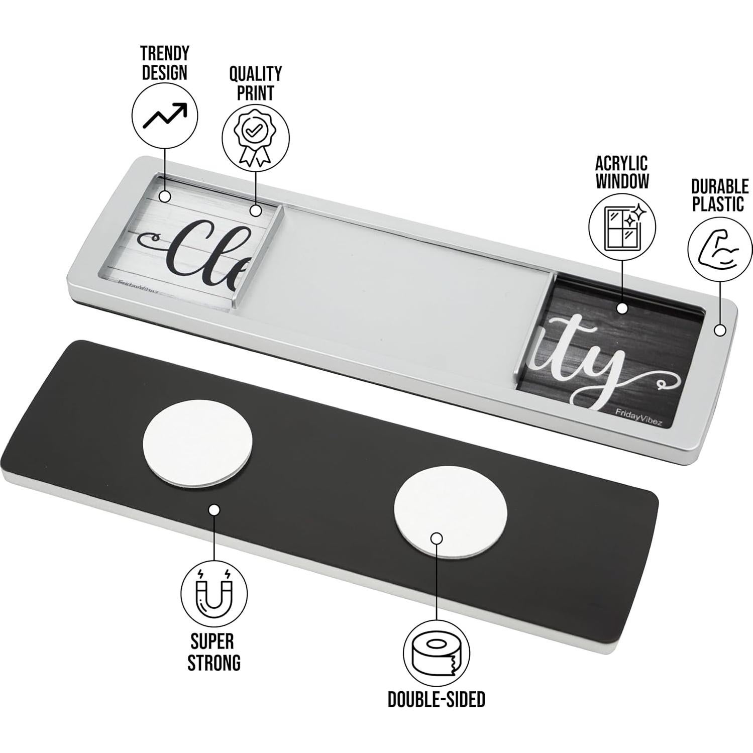 Imán de Lavavajillas Limpio/Sucio FridayVibez 17.78x5.08cm