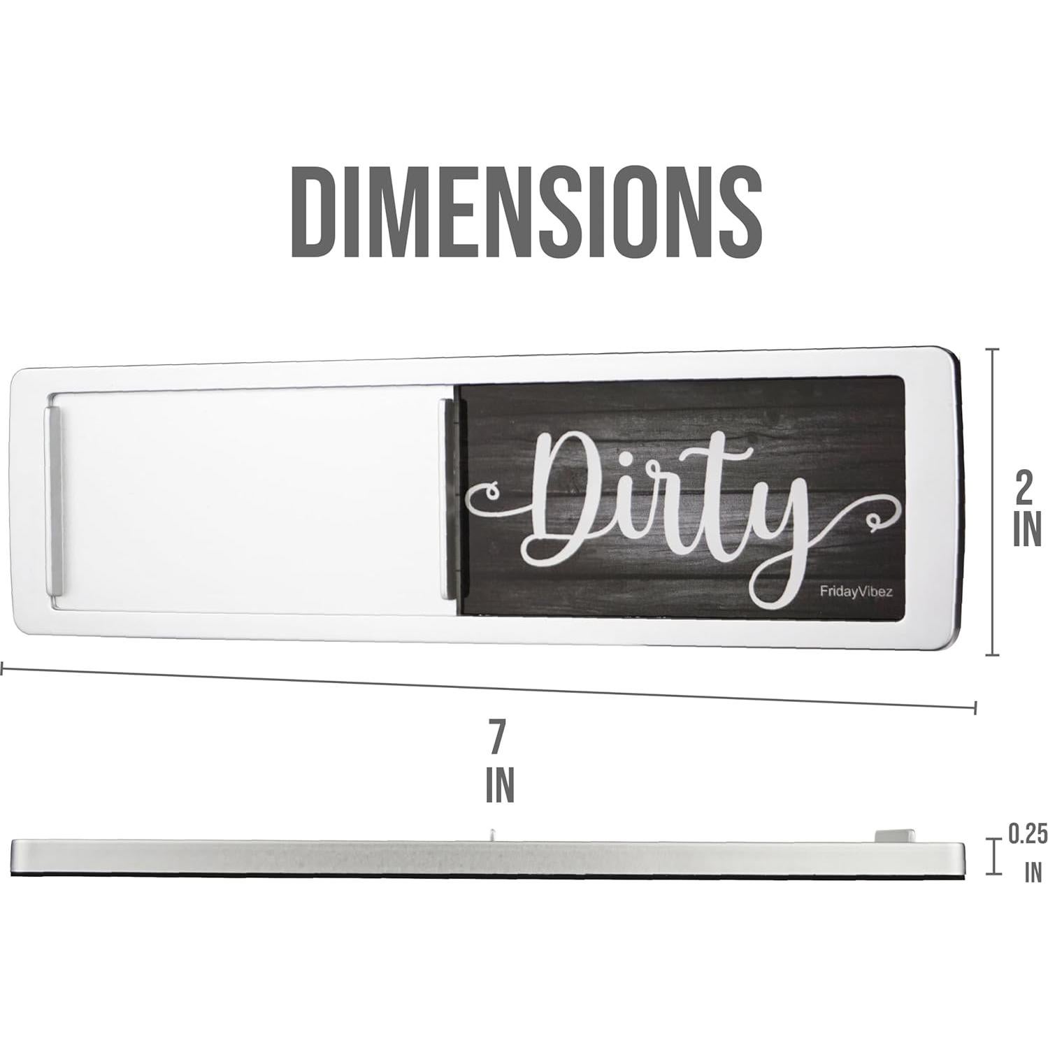 Imán de Lavavajillas Limpio/Sucio FridayVibez 17.78x5.08cm