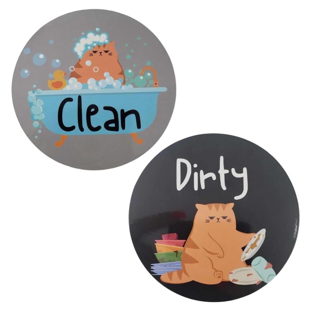 Imán de Lavavajillas Limpio Sucio Gato Pretty Inappropriate
