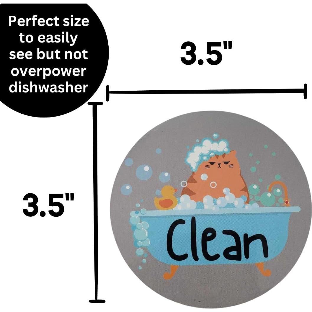 Imán de Lavavajillas Limpio Sucio Gato Pretty Inappropriate