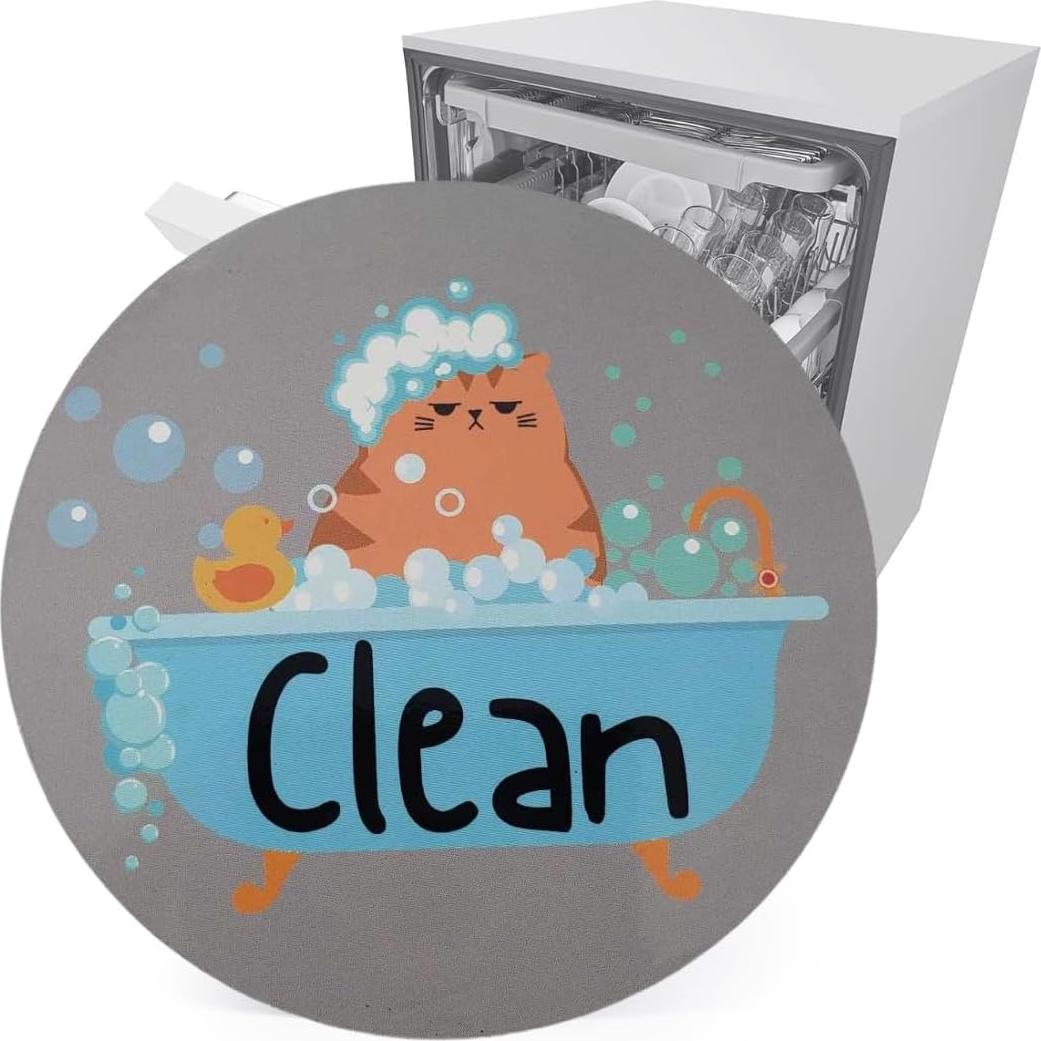 Imán de Lavavajillas Limpio Sucio Gato Pretty Inappropriate
