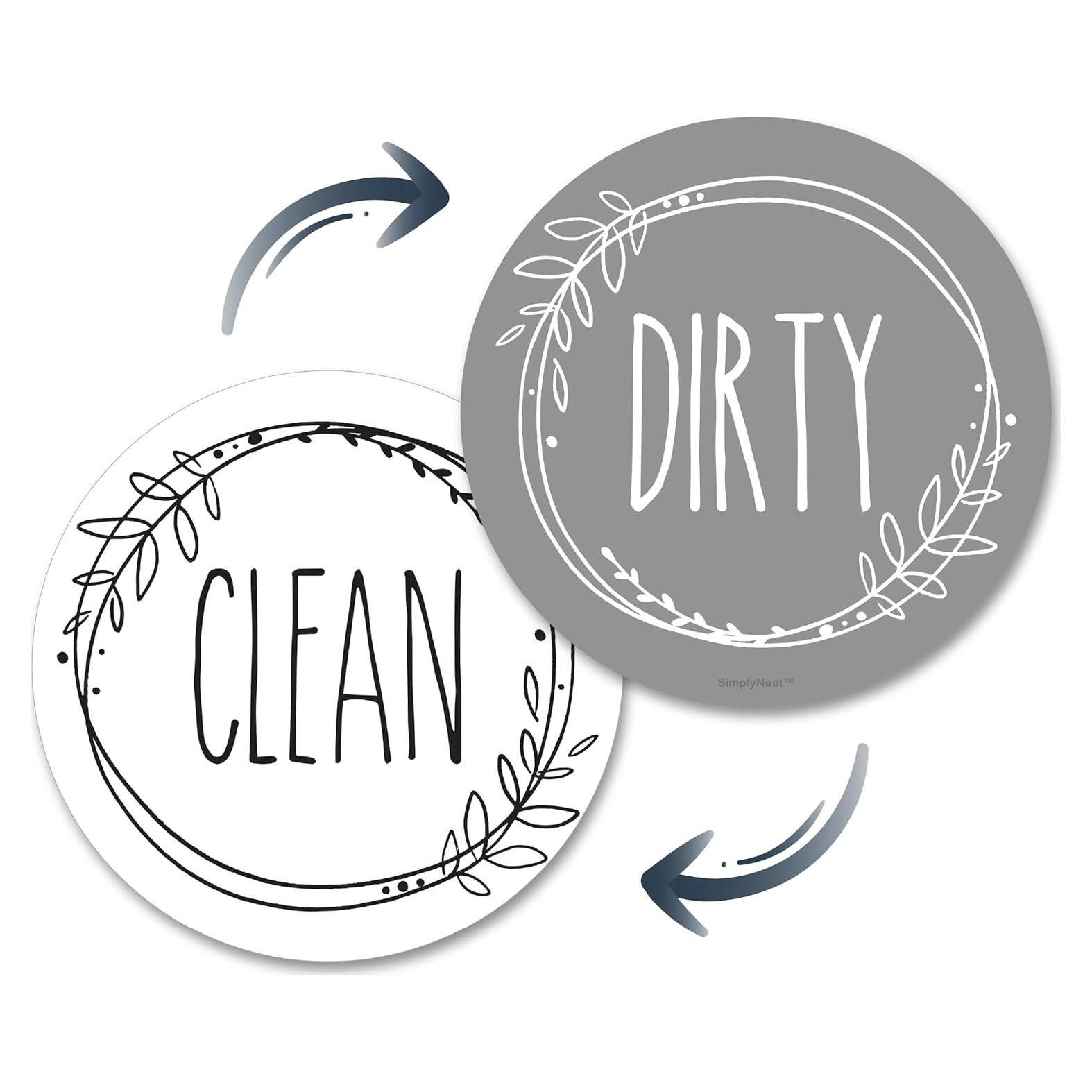 Imán Doble Cara Limpio/Sucio SimplyNeat 8.89 cm para Lavavajillas