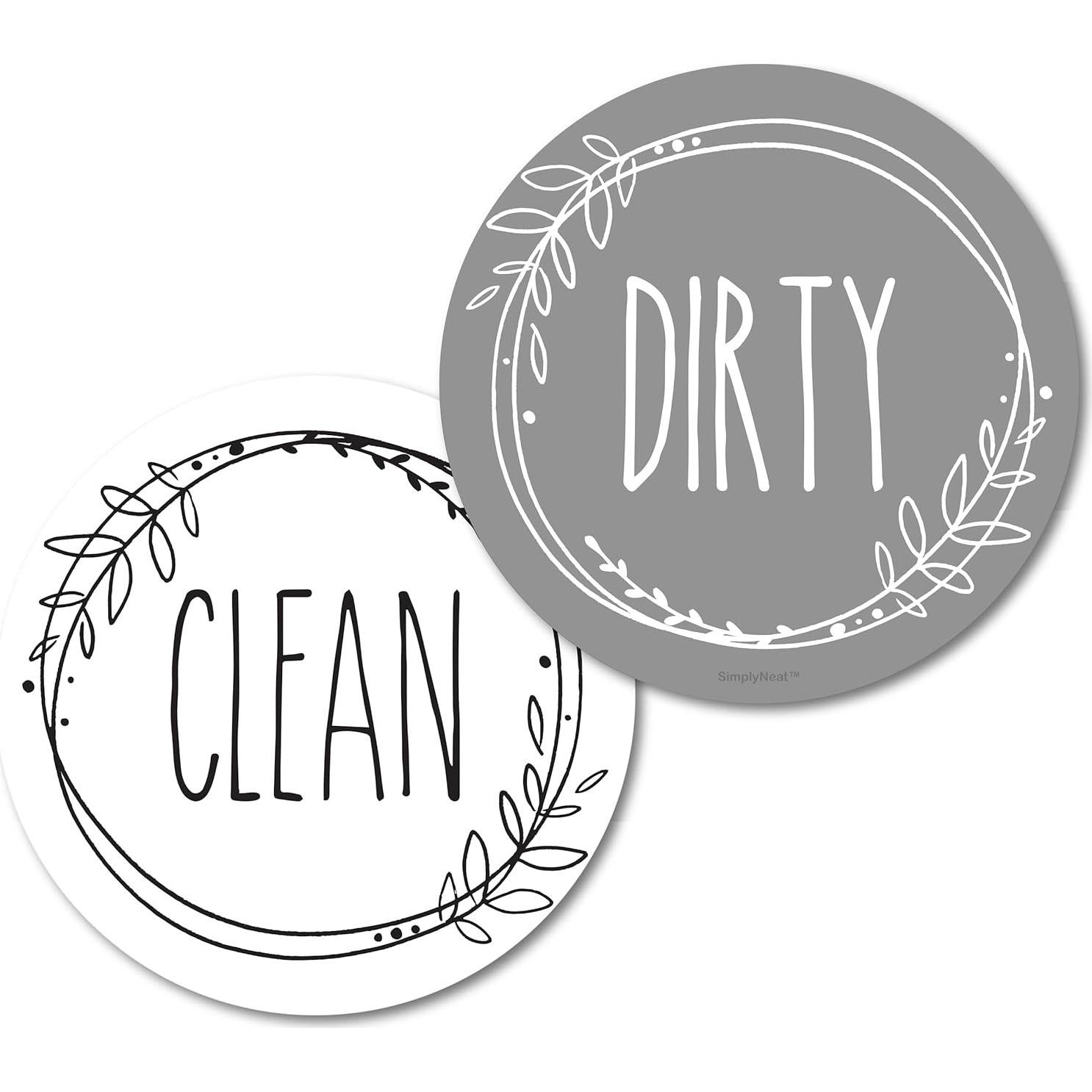 Imán Doble Cara Limpio/Sucio SimplyNeat 8.89 cm para Lavavajillas