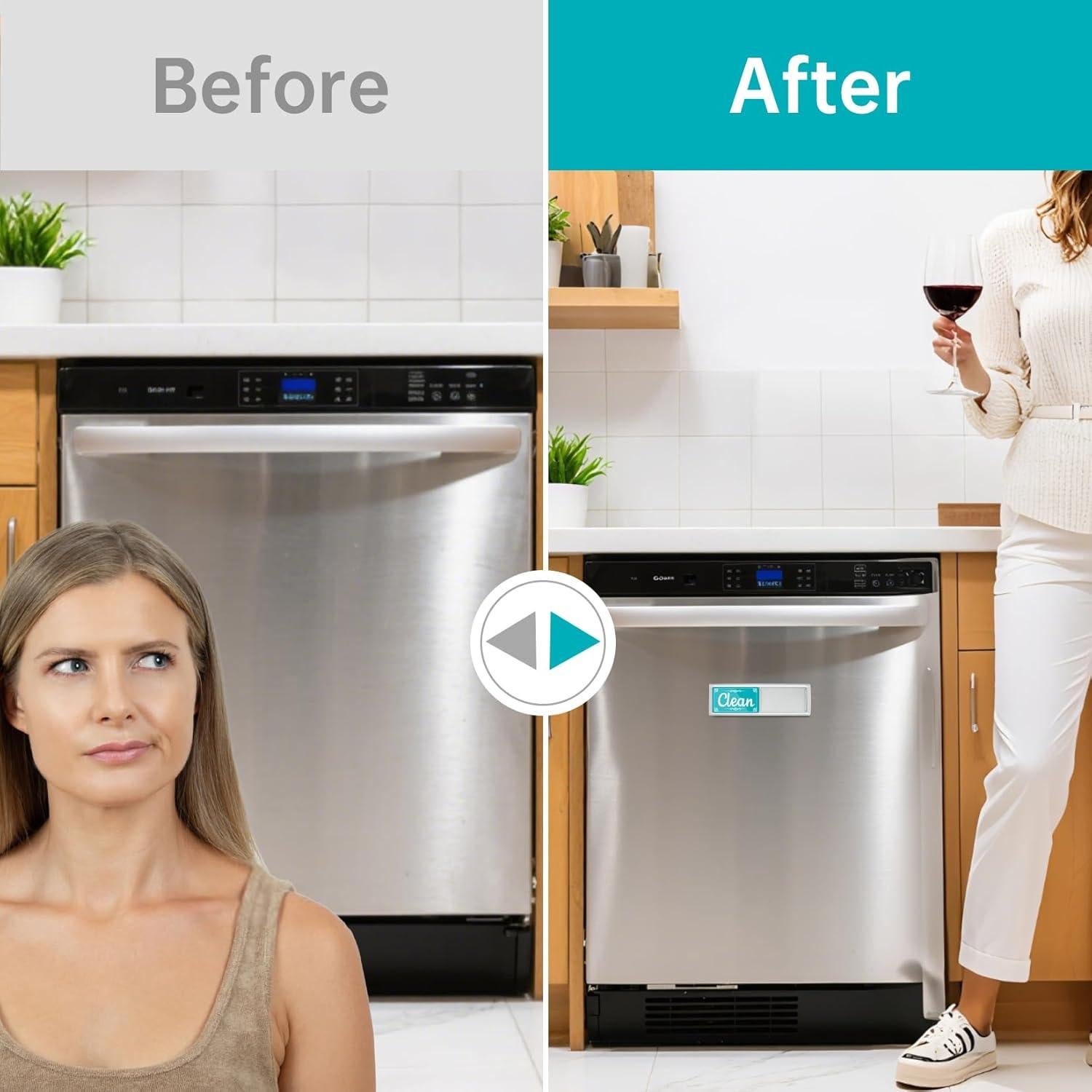 Imán Limpio Sucio para Lavavajillas PSLER Verde y Azul 17.5cm