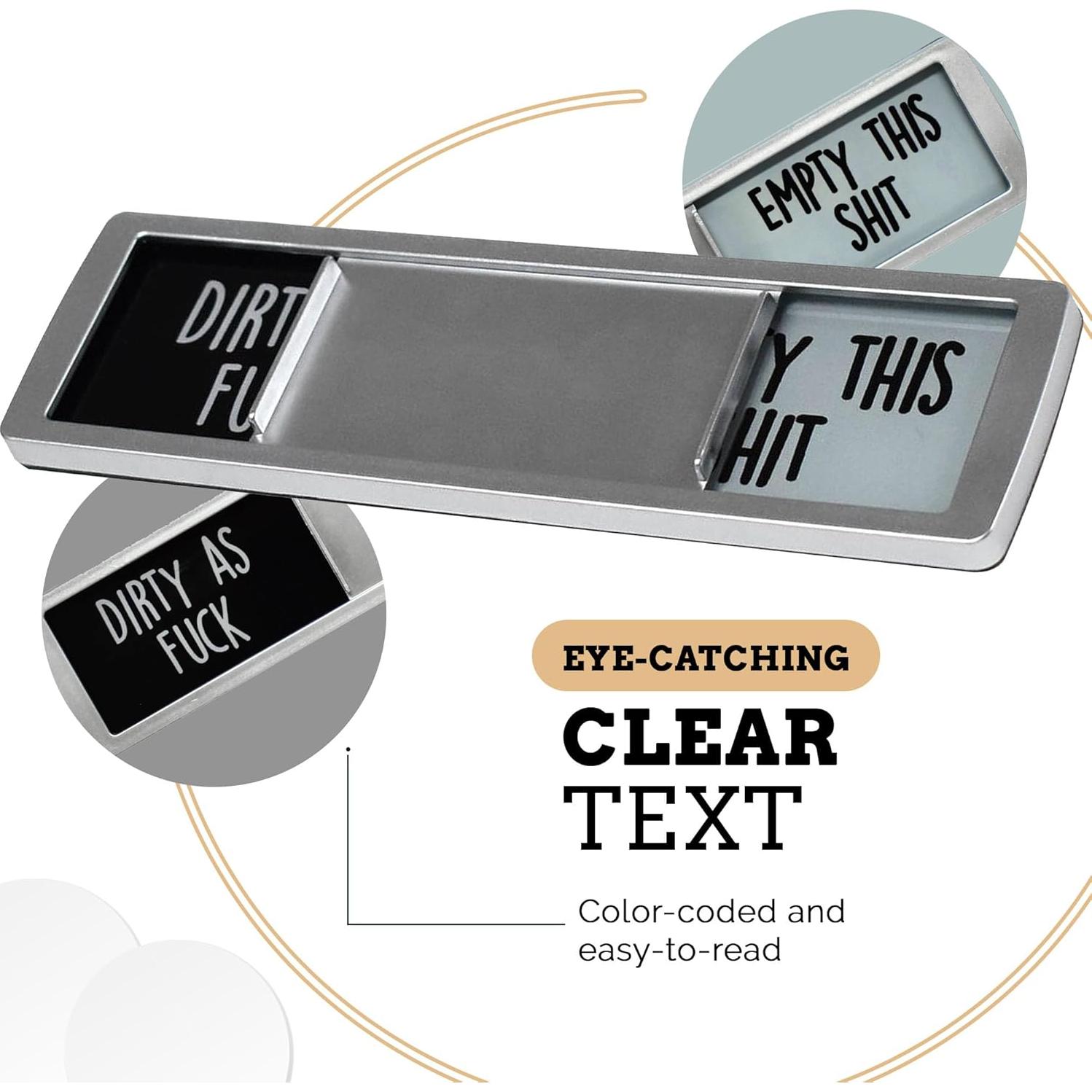 Imán Magnético Limpio Sucio Pretty Inappropriate 17.78x5.08cm