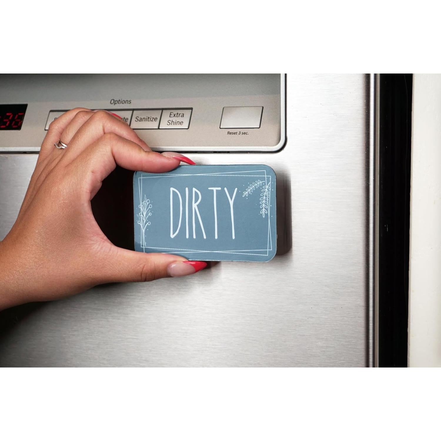 Cartel Magnético Limpio/Sucio FridayVibez 8.89x5.72cm PVC