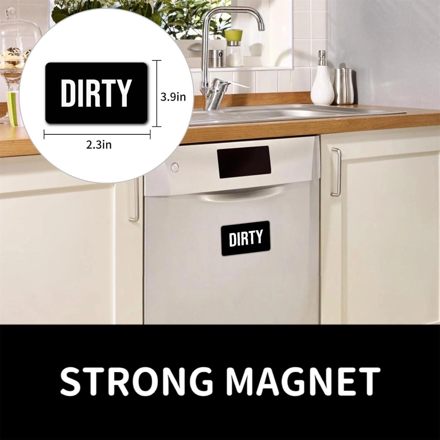 Imán Limpio Sucio para Lavavajillas NFRBTD Redondo PVC