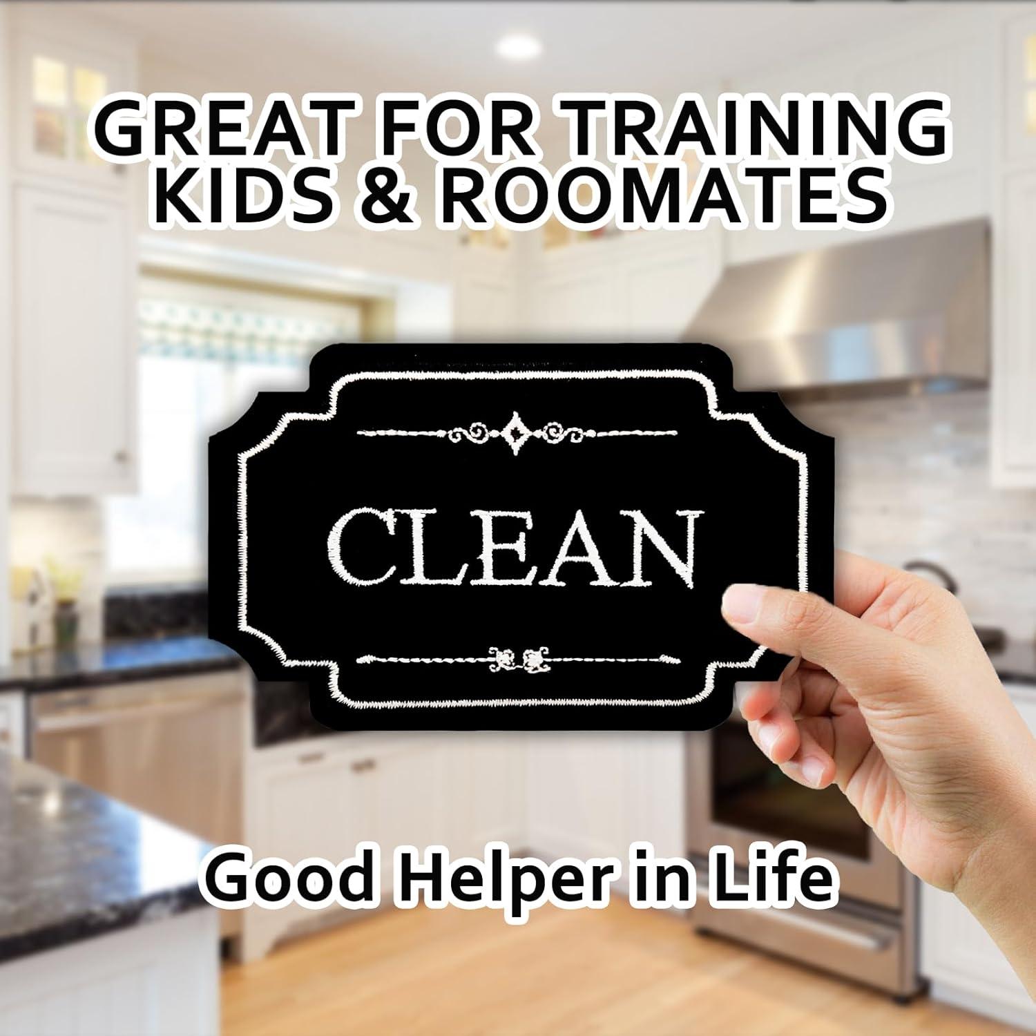 Imán de Lavavajillas Limpio Sucio QMMD - 9.9x6.6cm Decorativo