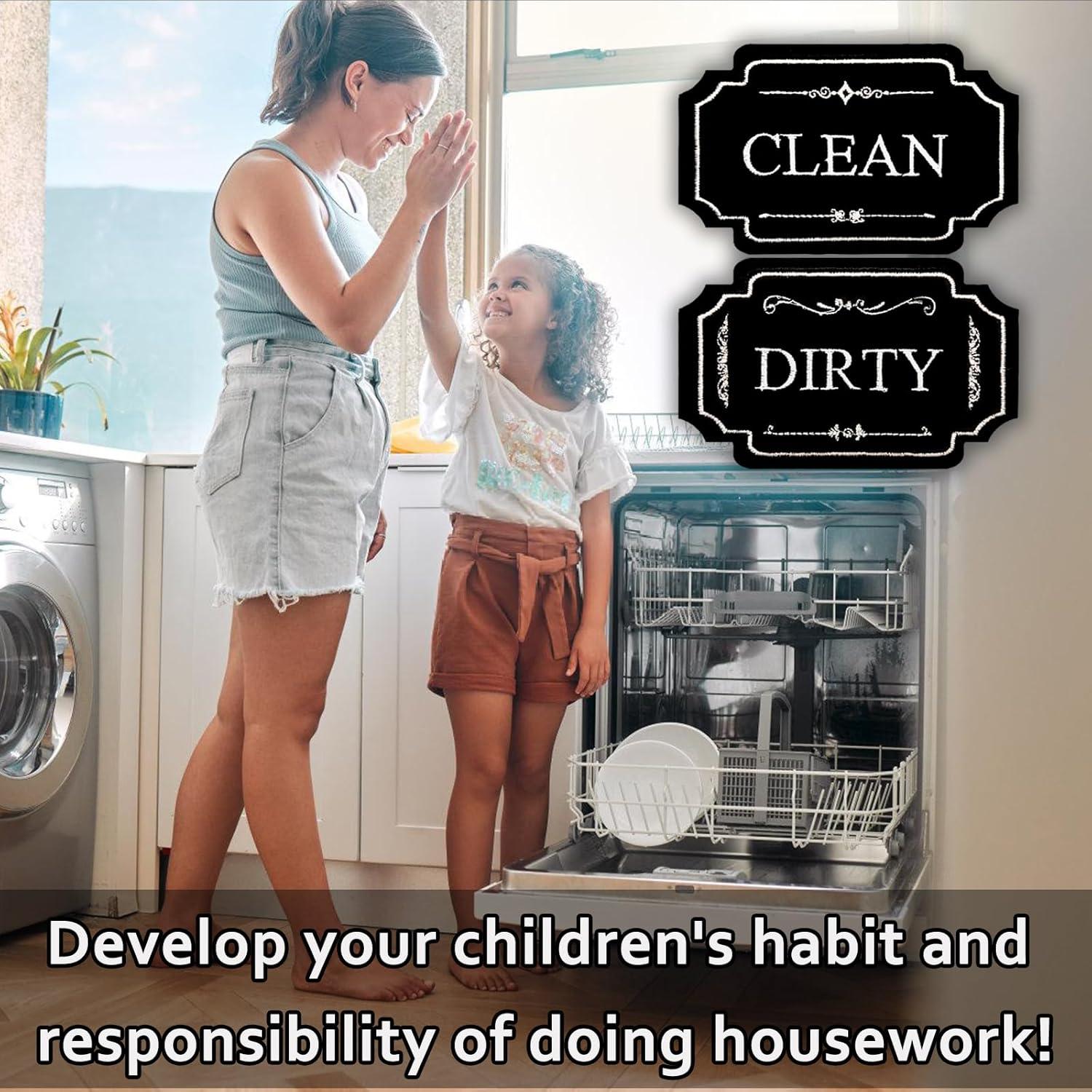 Imán de Lavavajillas Limpio Sucio QMMD - 9.9x6.6cm Decorativo