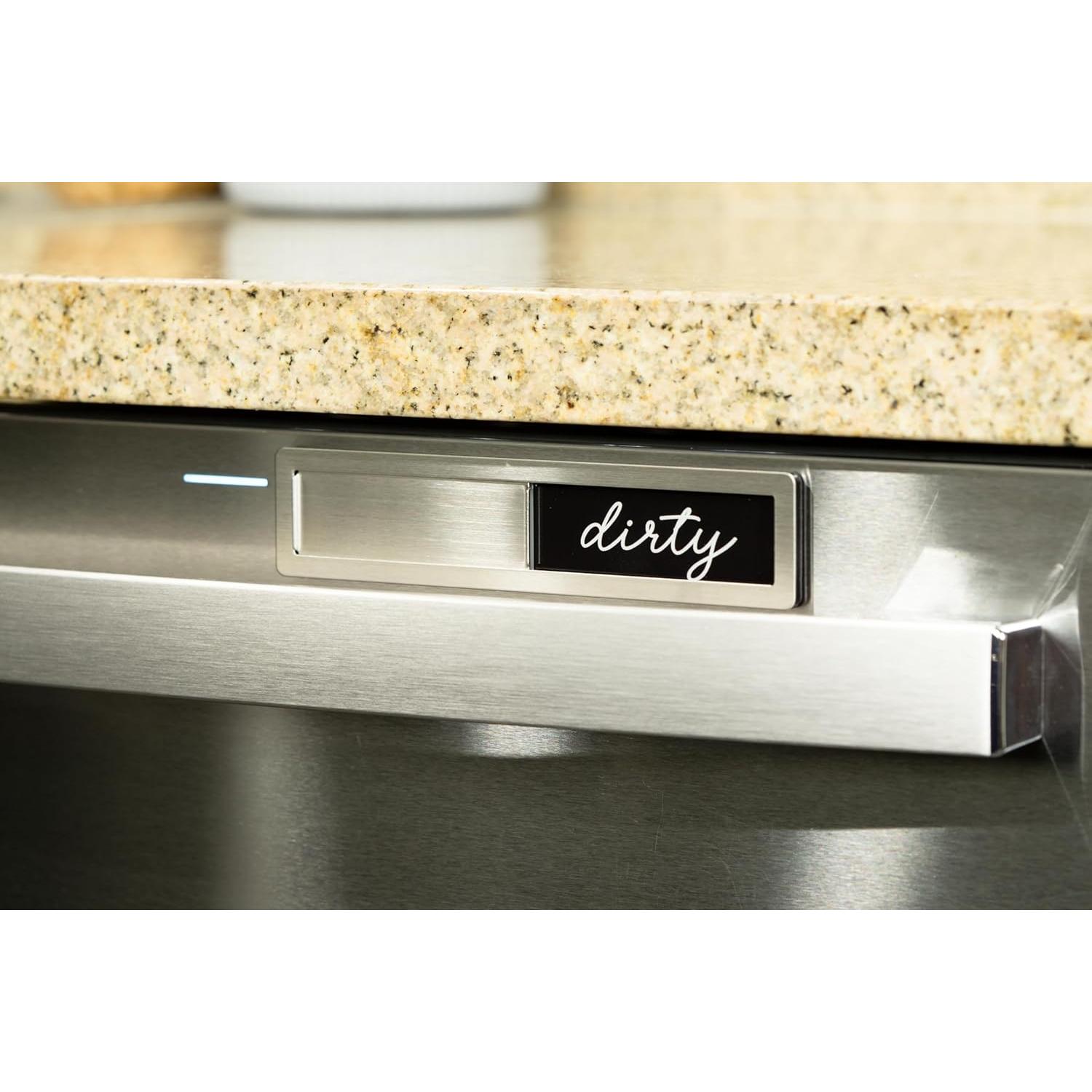 Imán de Acero Inoxidable SimplyNeat para Lavavajillas - Limpio/Sucio