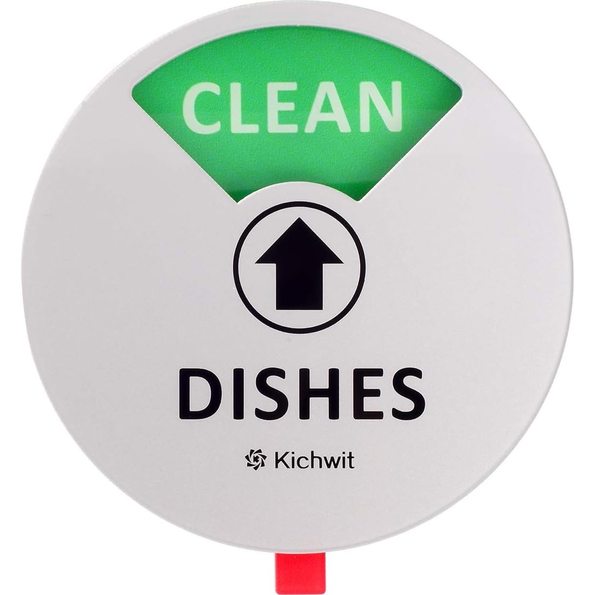 Kichwit Imán de Lavavajillas Limpio Sucio 10.16 cm Plata