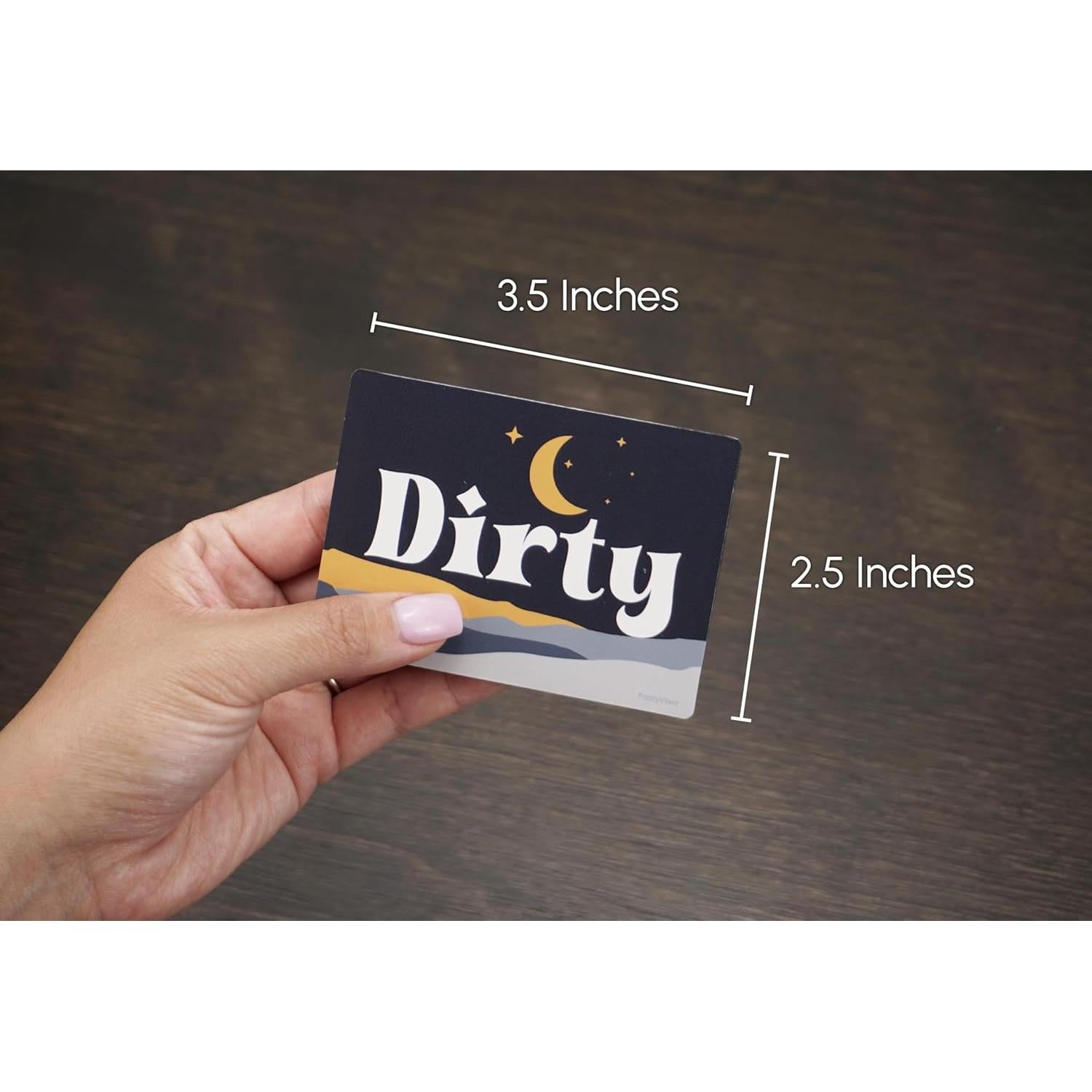 Imán de Lavavajillas FridayVibez Limpio/Sucio Boho Rubor