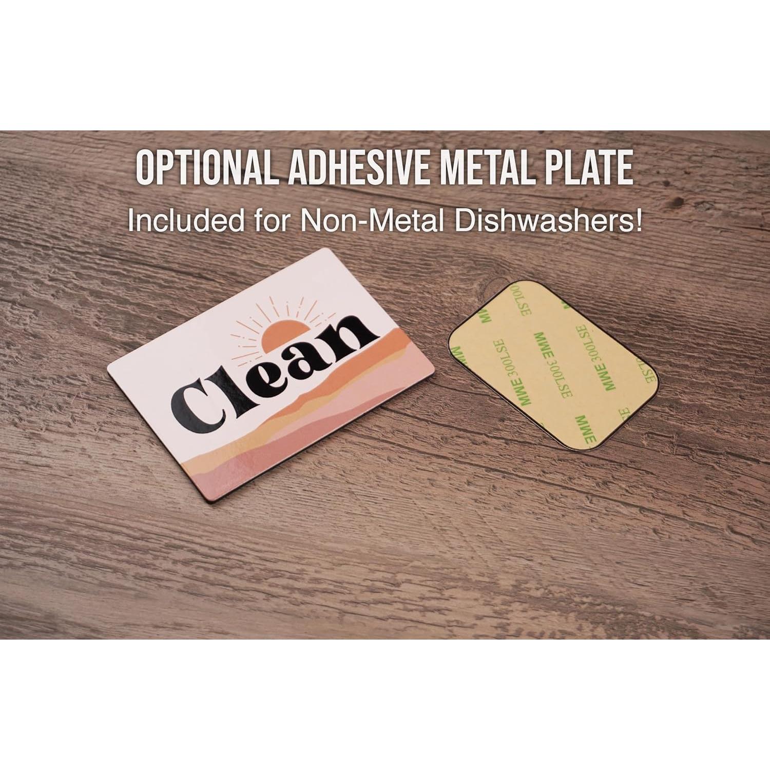 Imán de Lavavajillas FridayVibez Limpio/Sucio Boho Rubor