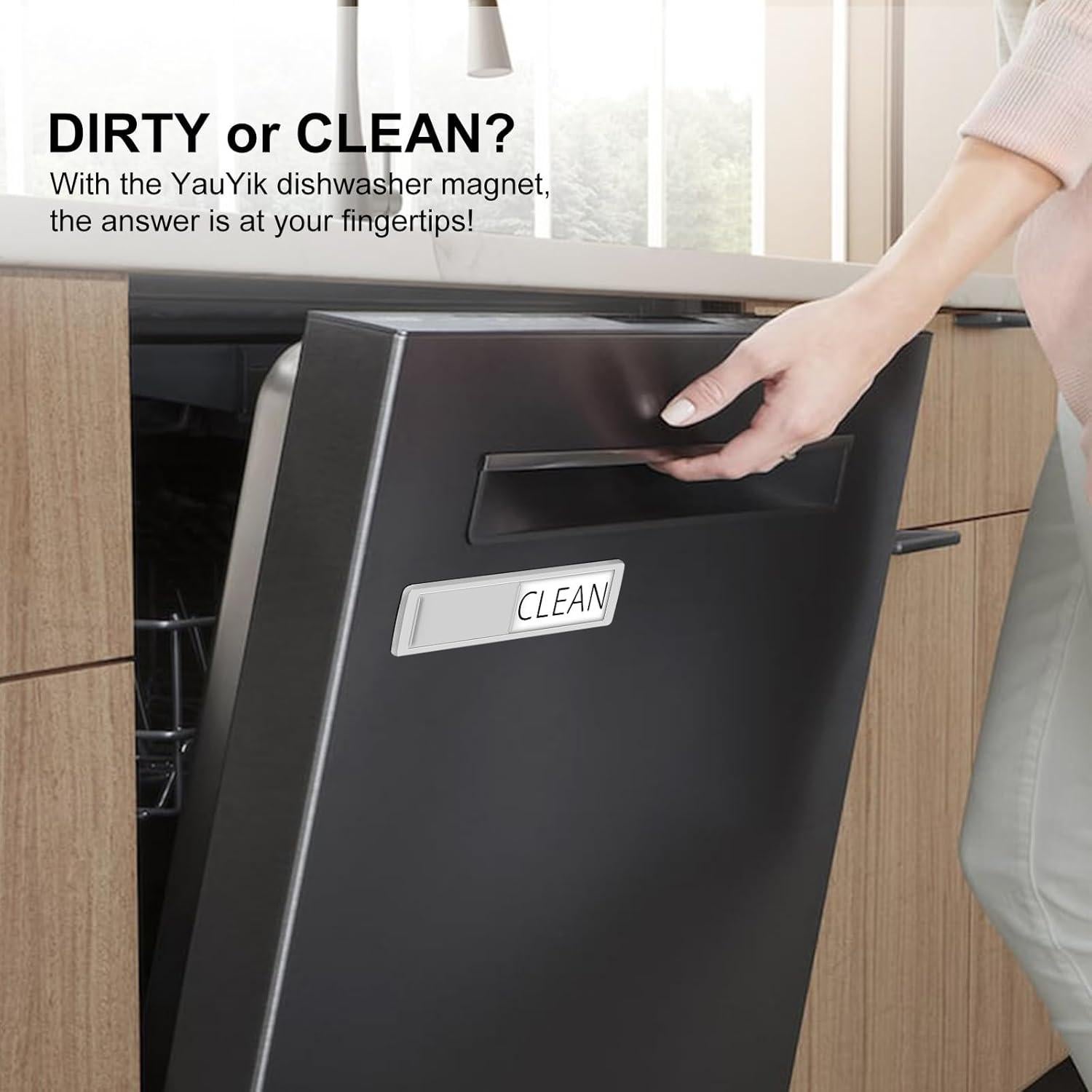 Imán para Lavavajillas YauYik Limpio Sucio 17.78x5.08cm
