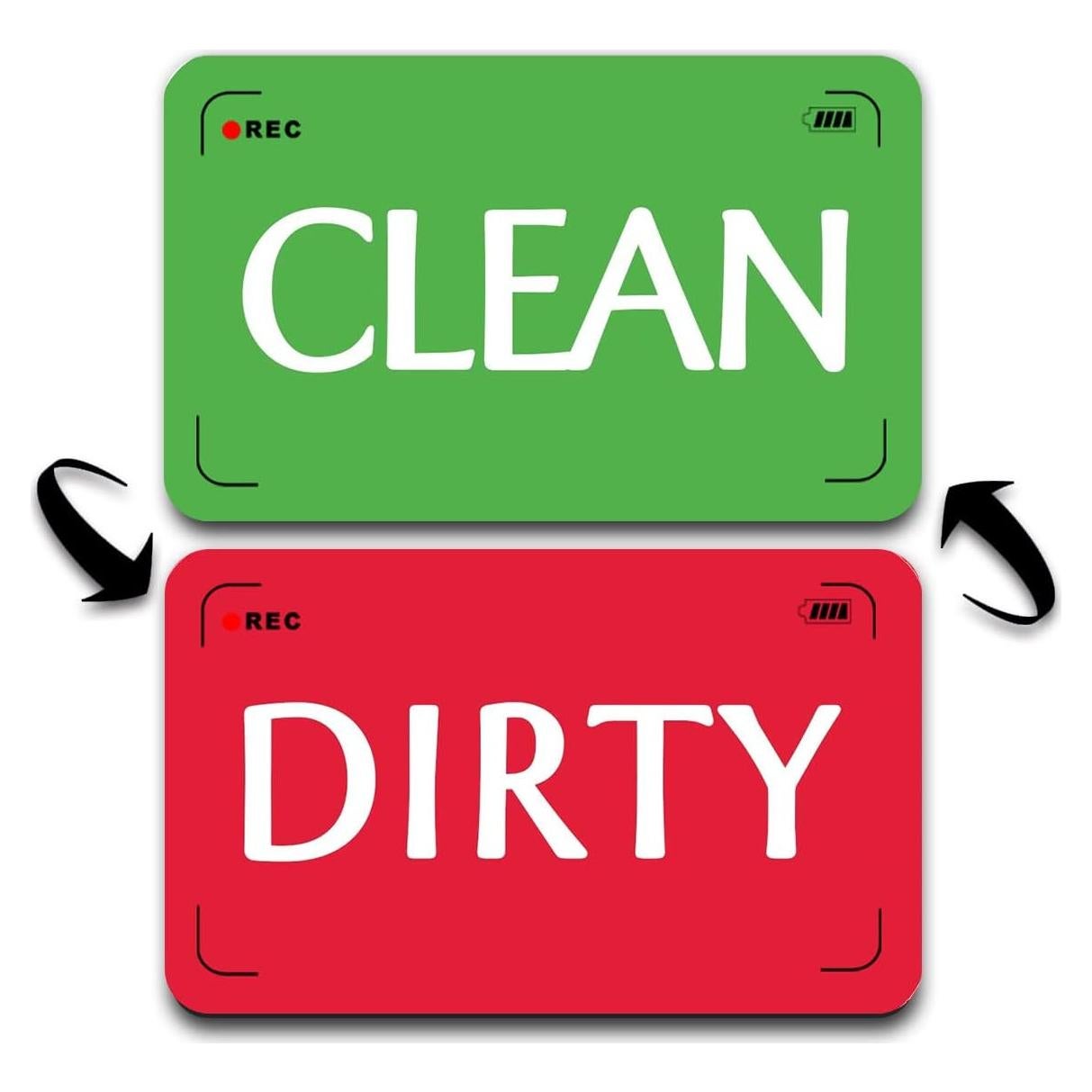 Imán Lavavajillas Limpio Sucio QMMD Rojo Verde 8.9x5.8cm