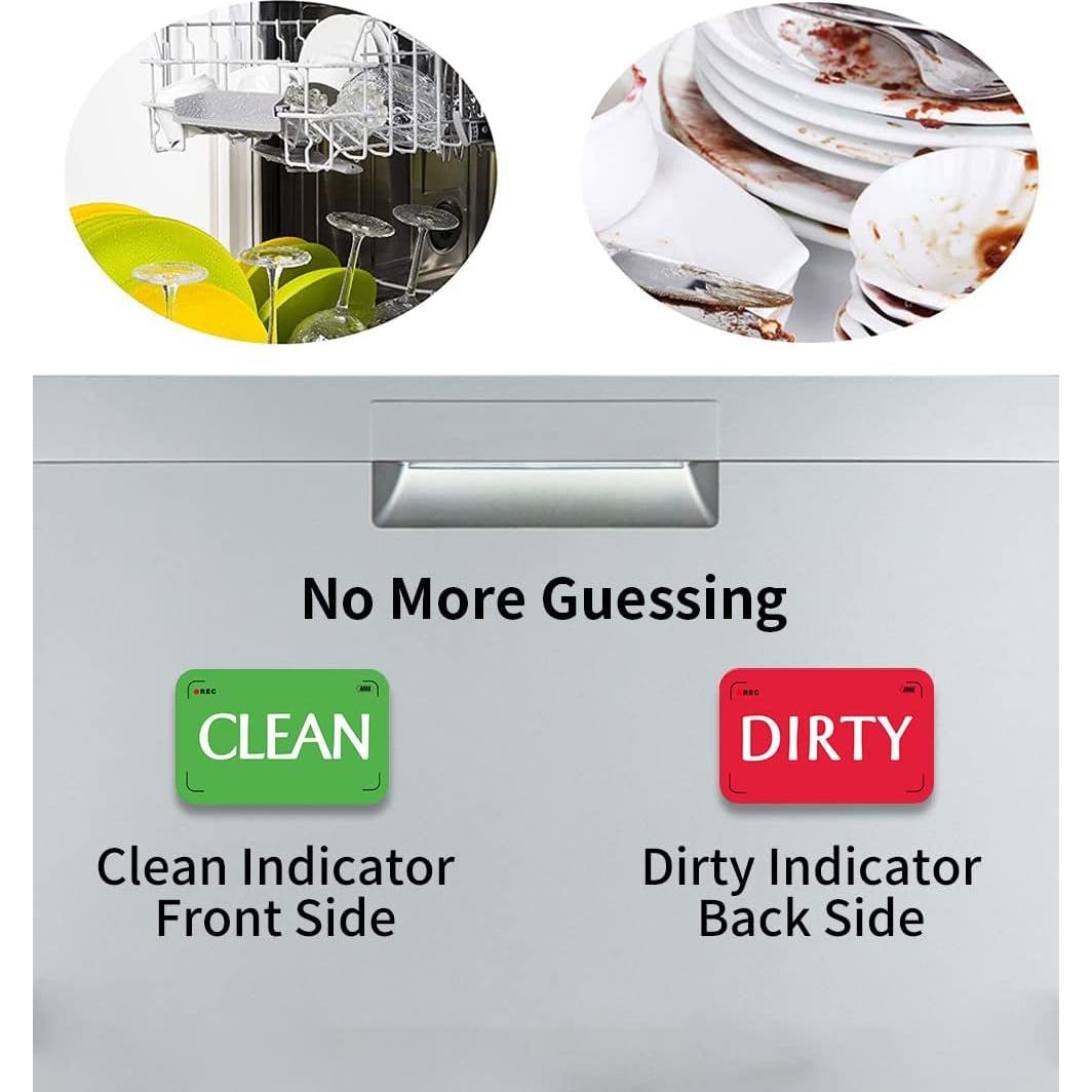 Imán Lavavajillas Limpio Sucio QMMD Rojo Verde 8.9x5.8cm