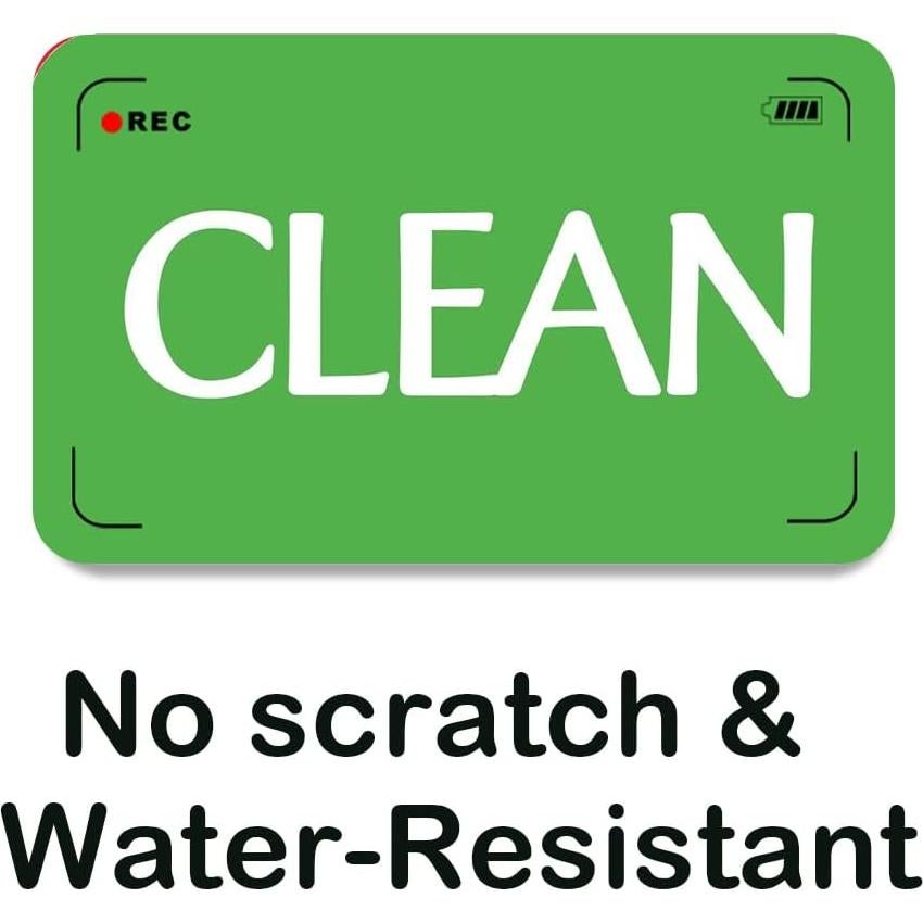 Imán Lavavajillas Limpio Sucio QMMD Rojo Verde 8.9x5.8cm