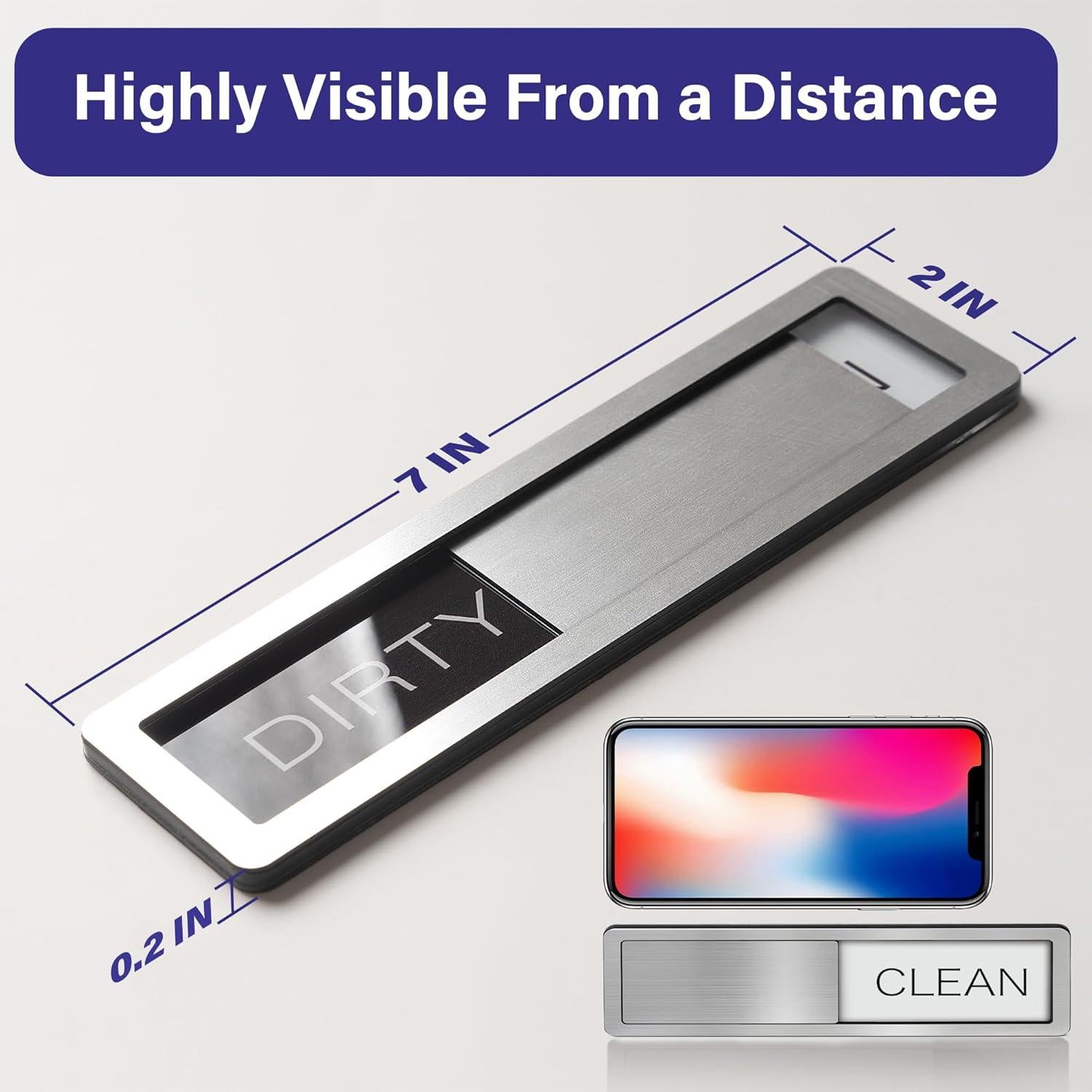 Imán de Lavavajillas Limpio Sucio Abudada Acero Inoxidable