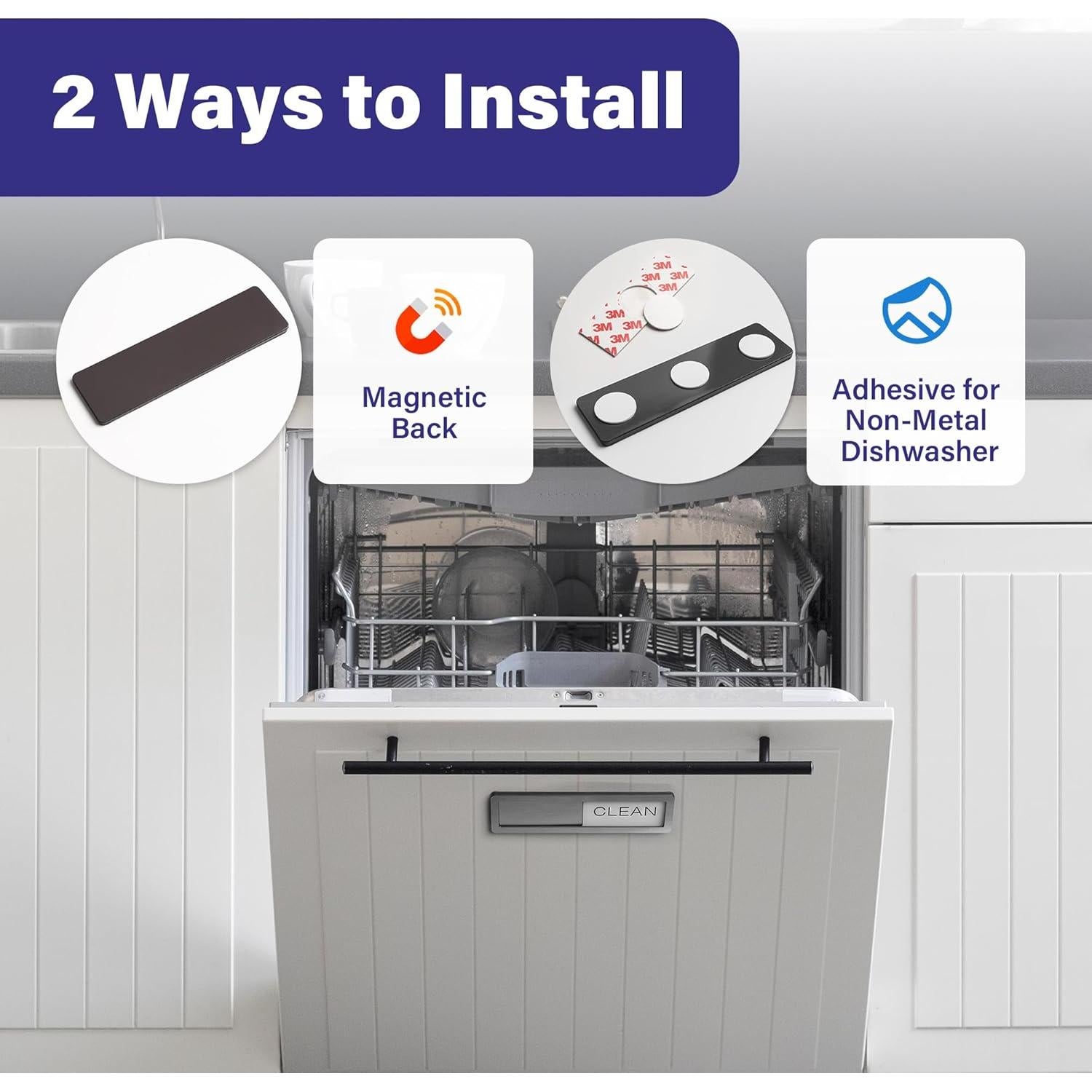 Imán de Lavavajillas Limpio Sucio Abudada Acero Inoxidable