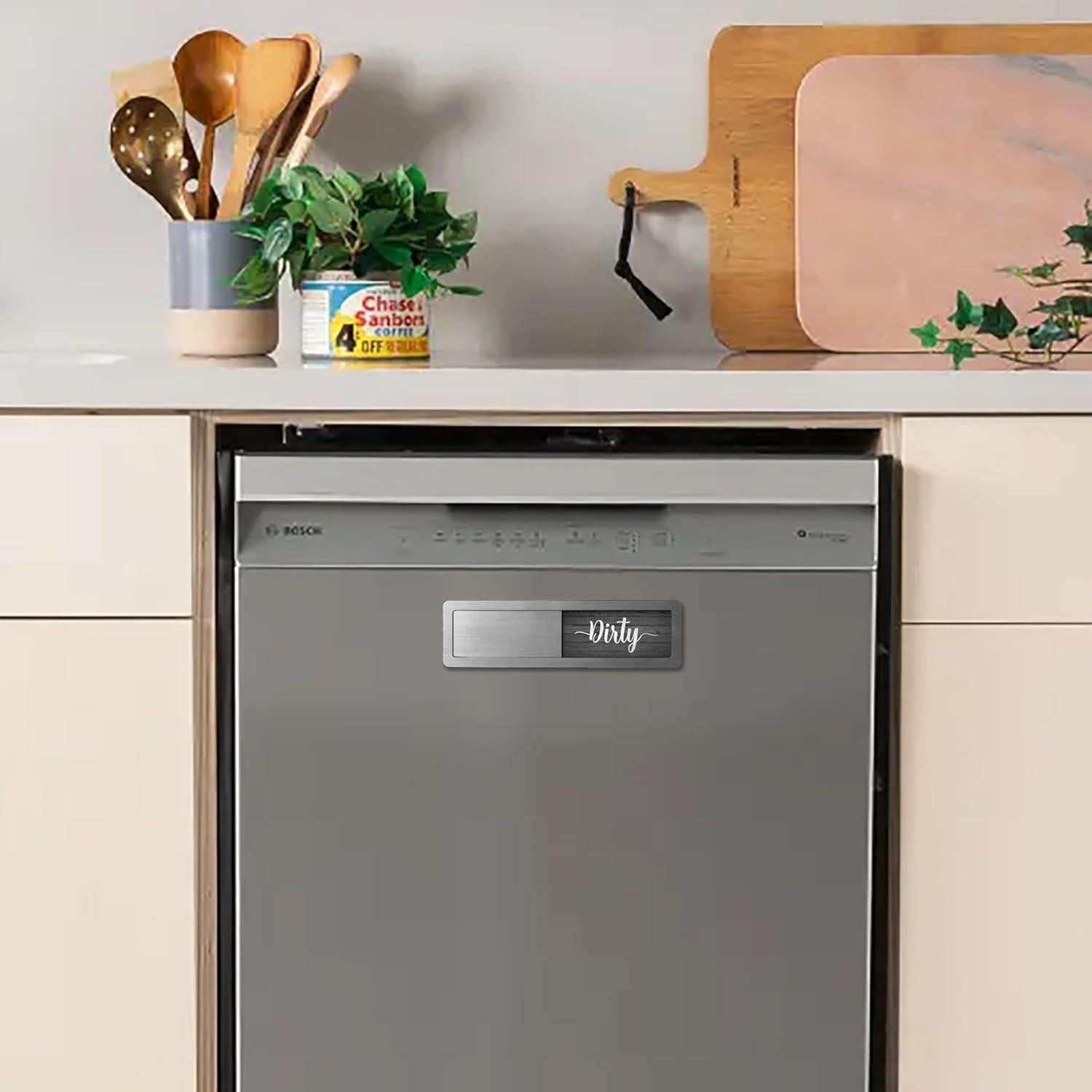 Imán de Lavavajillas Limpio Sucio Abudada Acero Inoxidable