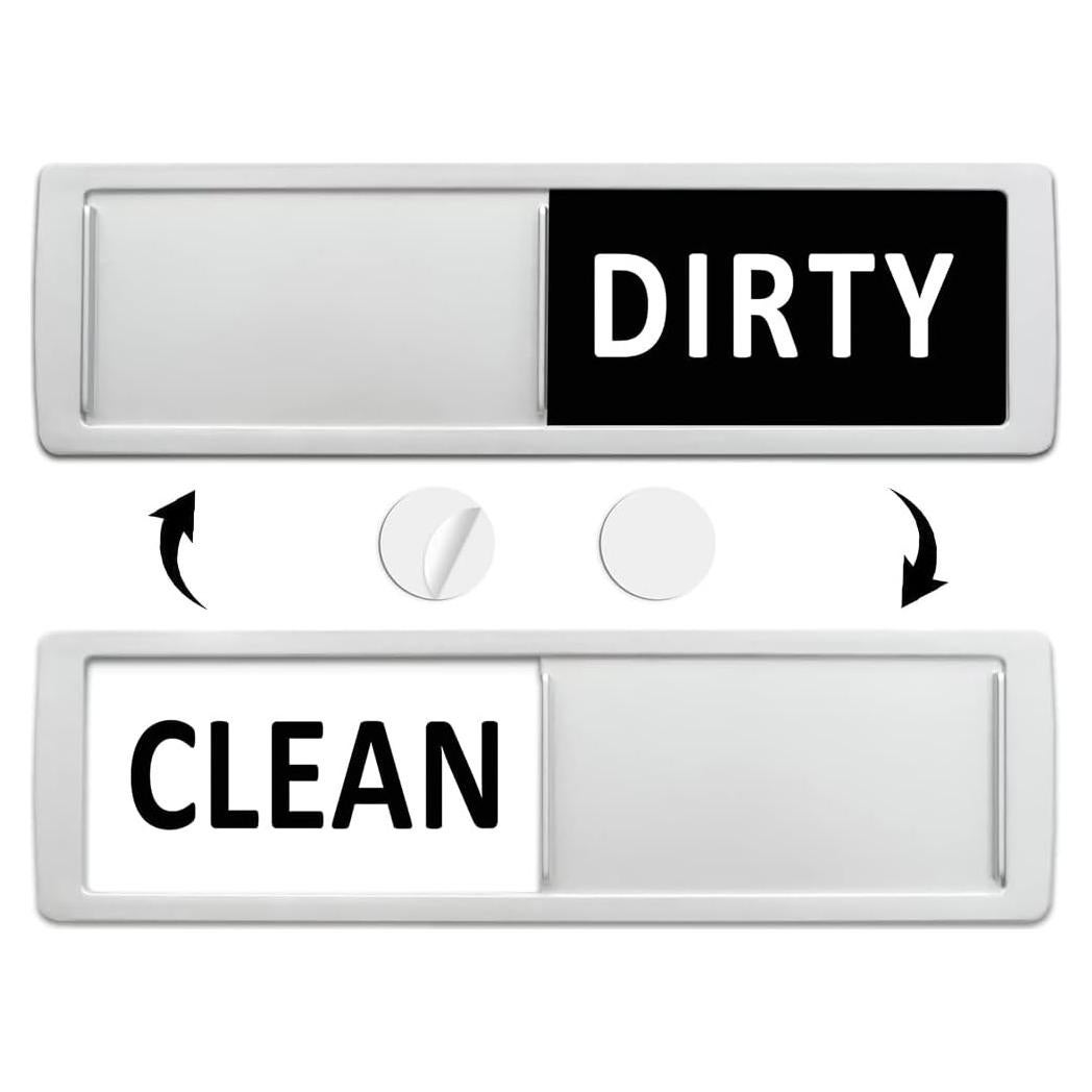 Imán Lavavajillas Limpio Sucio AVYDIIF Plata y Blanco