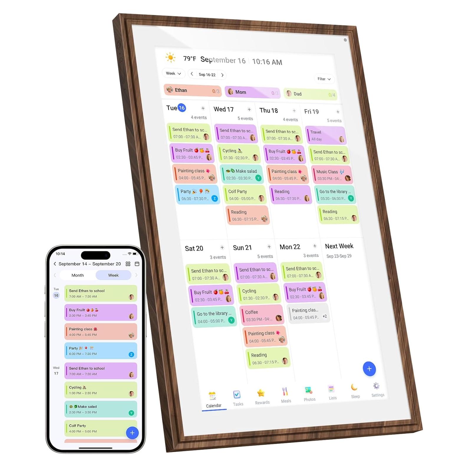 Calendario Digital 15.6" Canupdog Pantalla Táctil Full HD