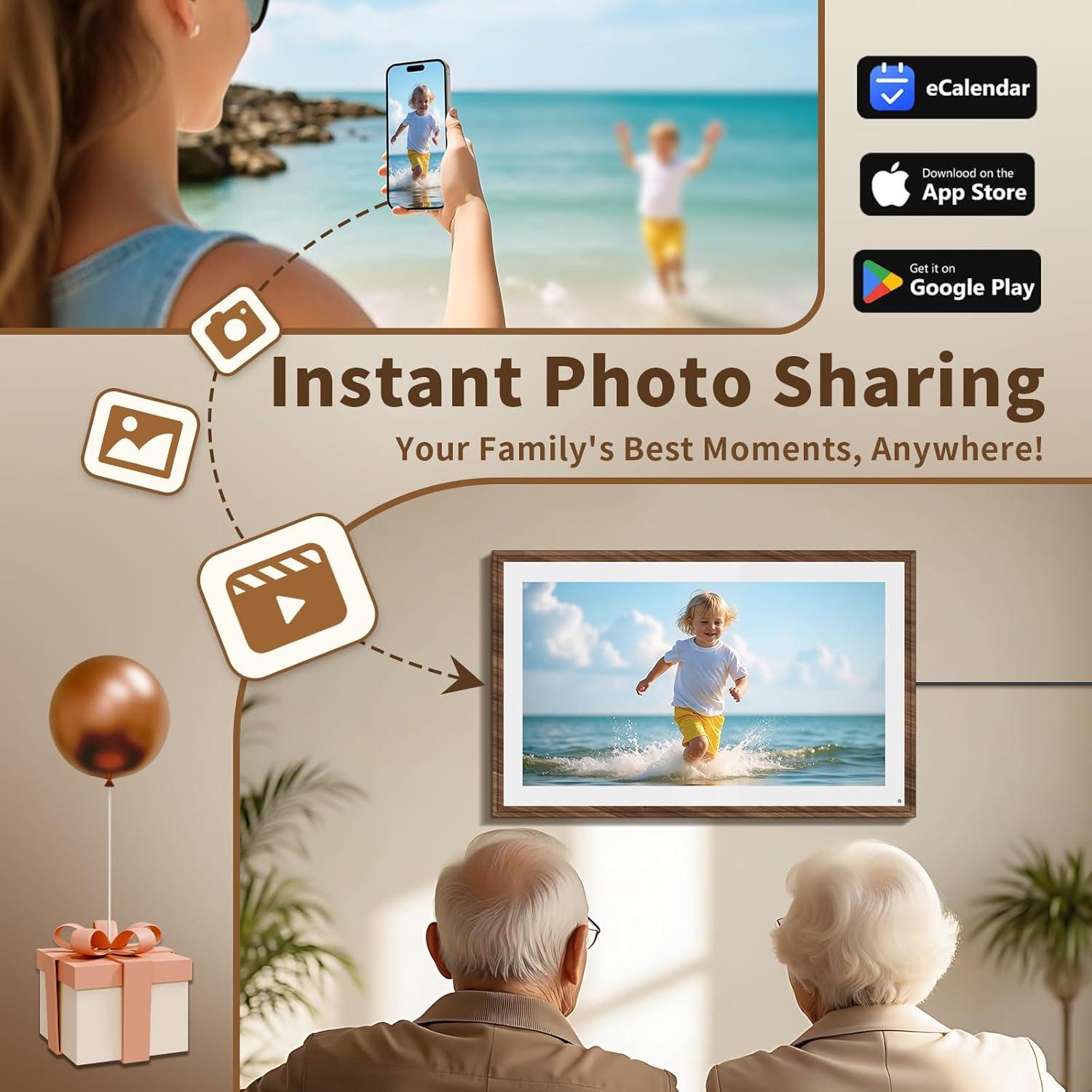 Calendario Digital 15.6" Canupdog Pantalla Táctil Full HD