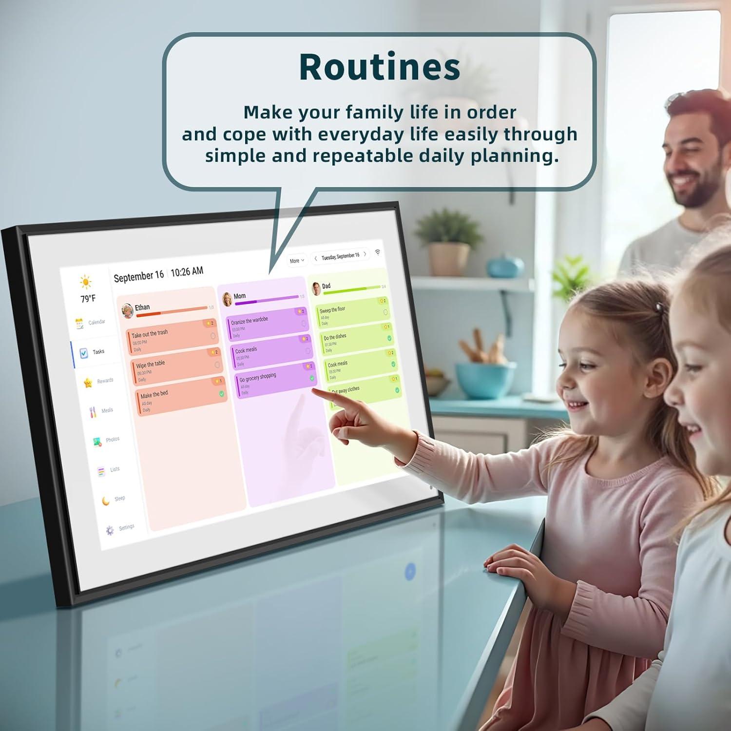 Calendario Digital WiFi Canupdog 21.5" Pantalla Táctil HD
