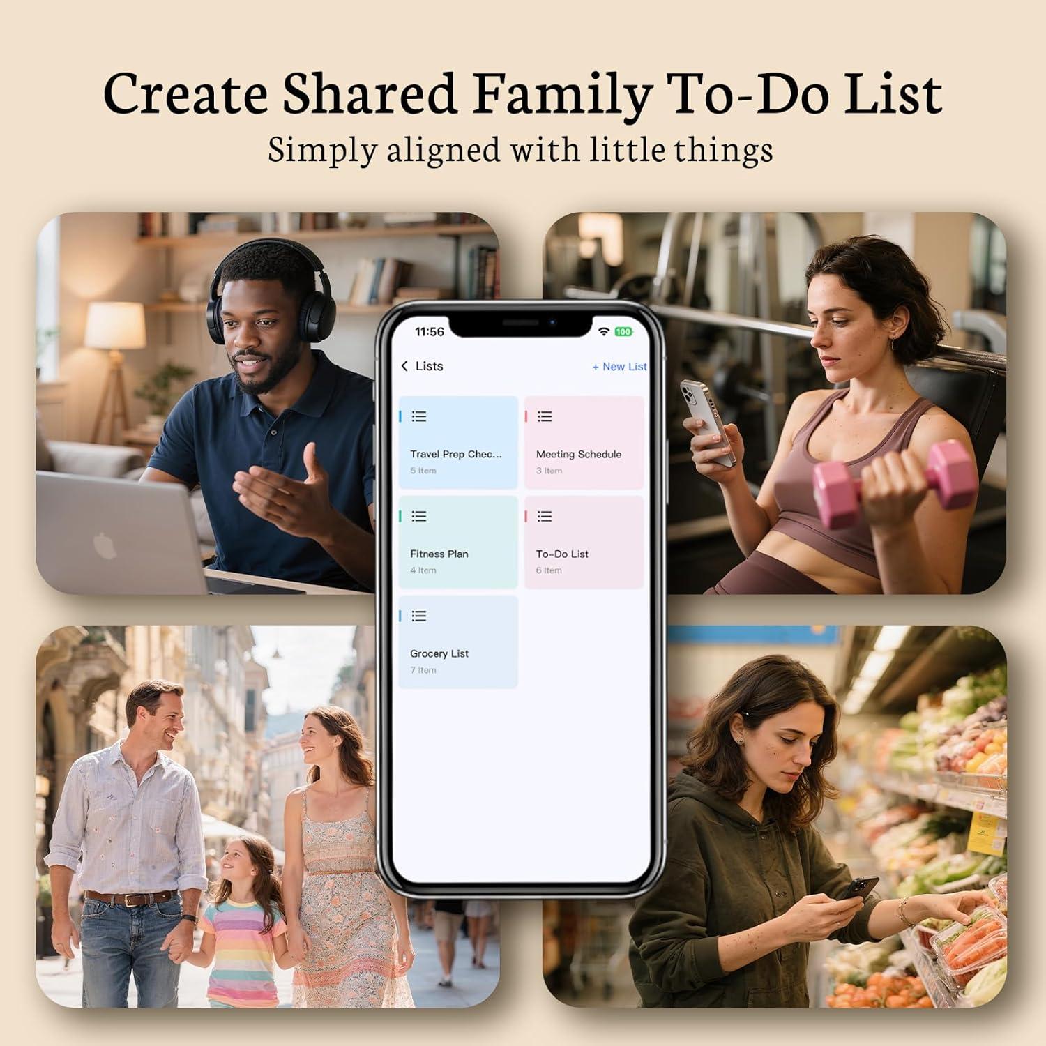 Calendario Digital Familiar BSIMB 27" Pantalla Táctil 1080P