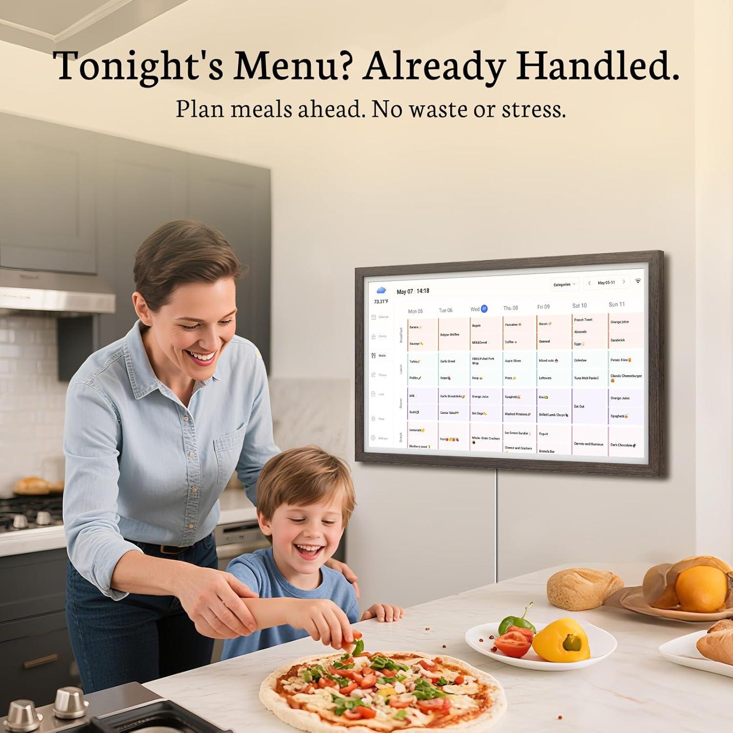 Calendario Digital Familiar BSIMB 27" Pantalla Táctil 1080P