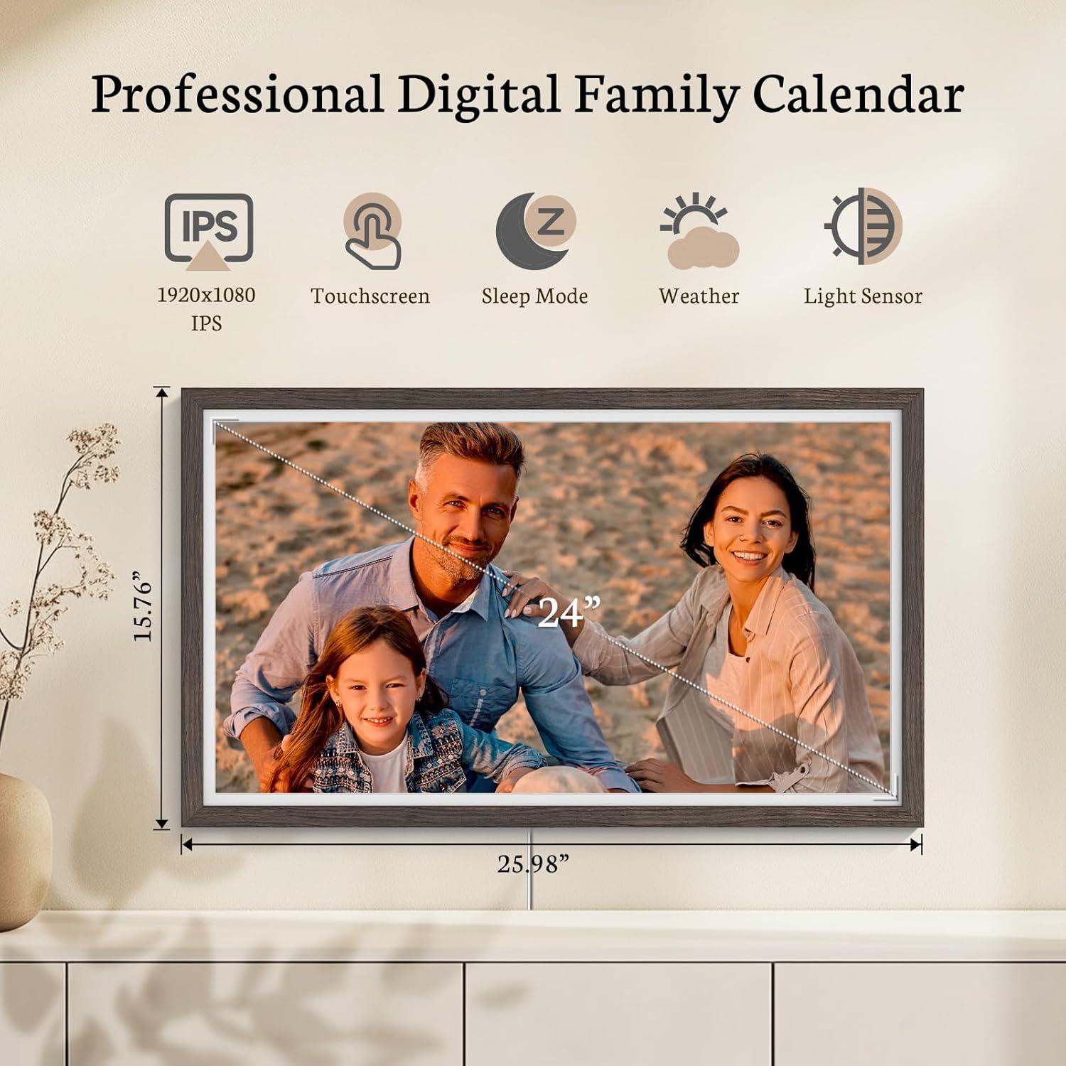 Calendario Digital Familiar BSIMB 27" Pantalla Táctil 1080P