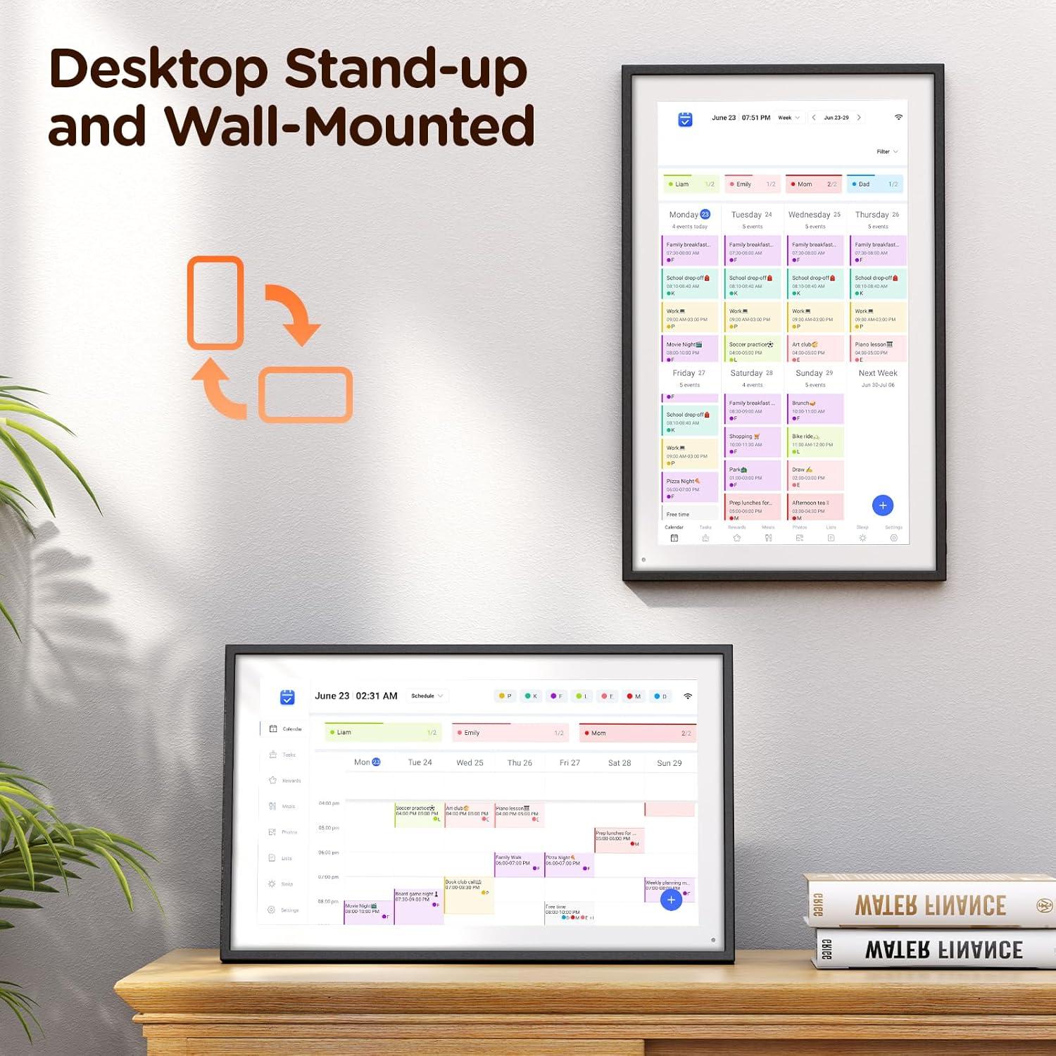 Calendario Digital de Pared 21.5" APOFIAL Full HD 1920x1080