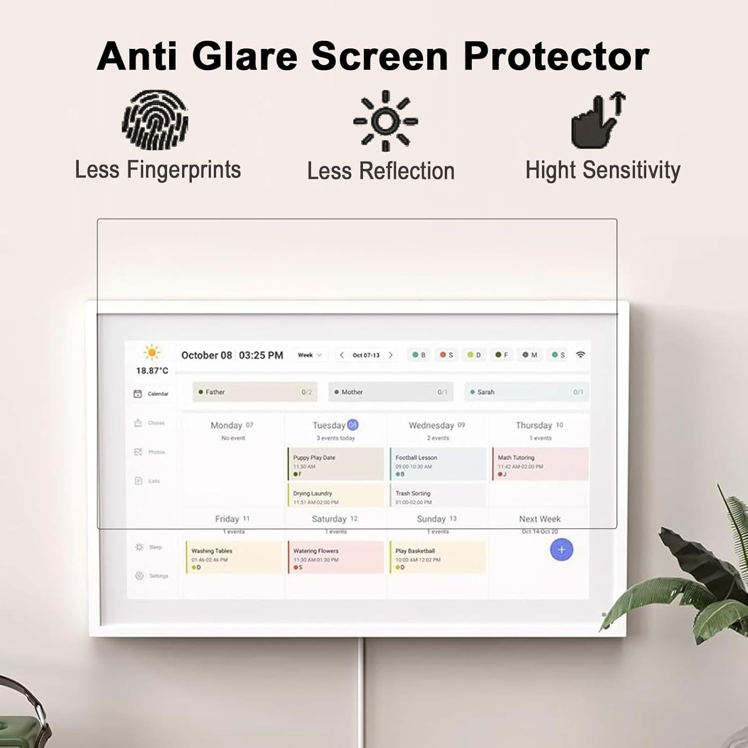 Paquete de 2 Protectores de Pantalla Baoshim 15" Anti Reflectante