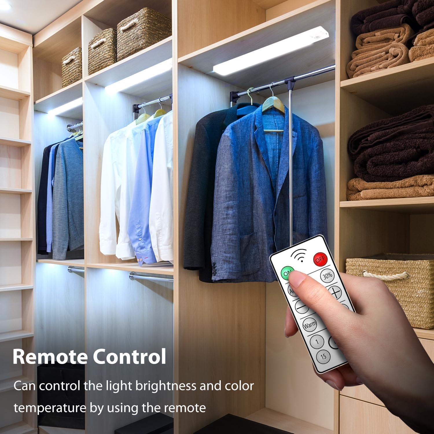 Luz de Gabinete K KASONIC 30 cm con Sensor de Movimiento y Control Remoto