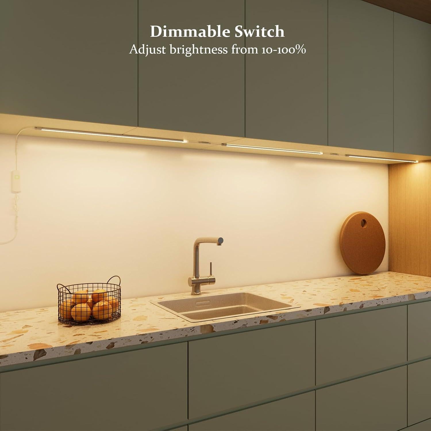 Paquete de 3 luces LED de gabinete Little Joke 60.96 cm 3000K