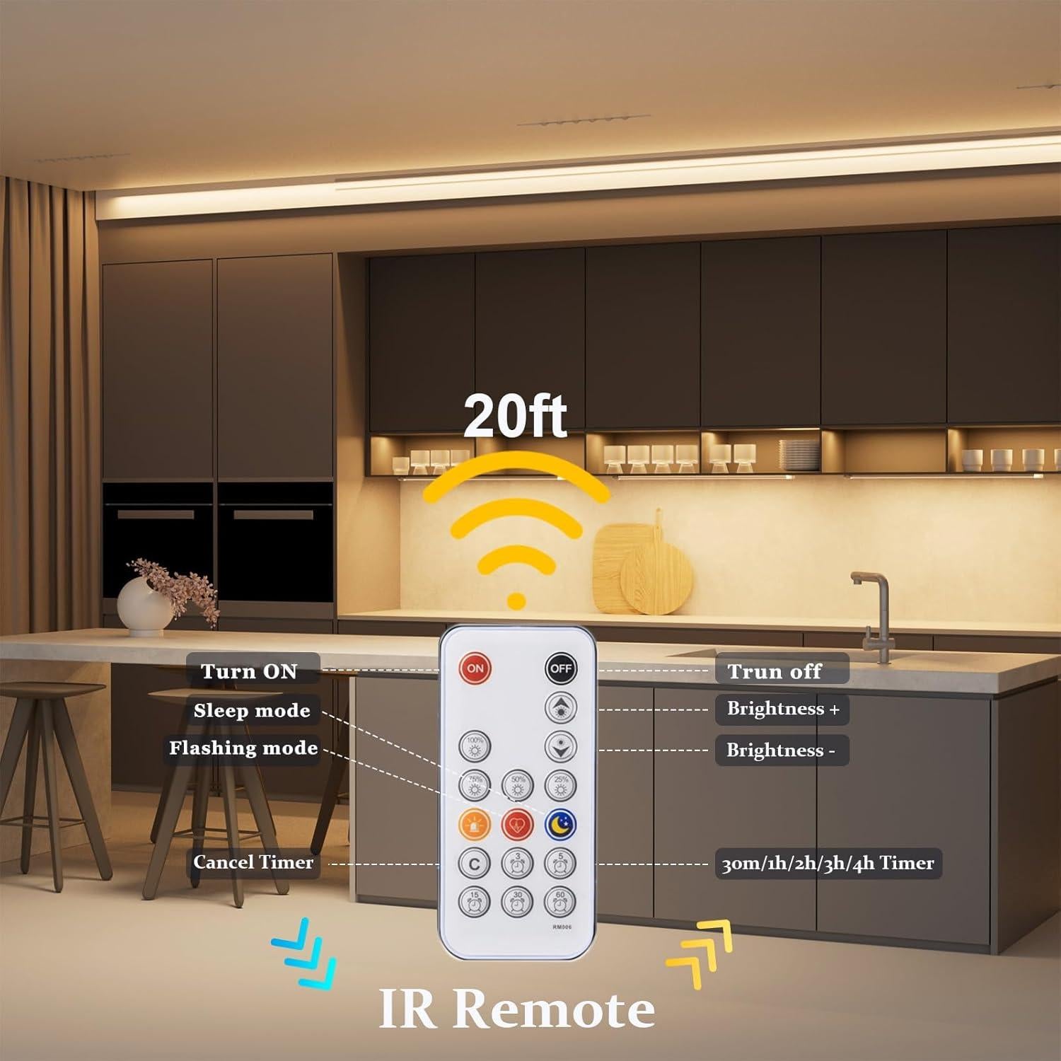 Paquete de 3 luces LED de gabinete Little Joke 60.96 cm 3000K