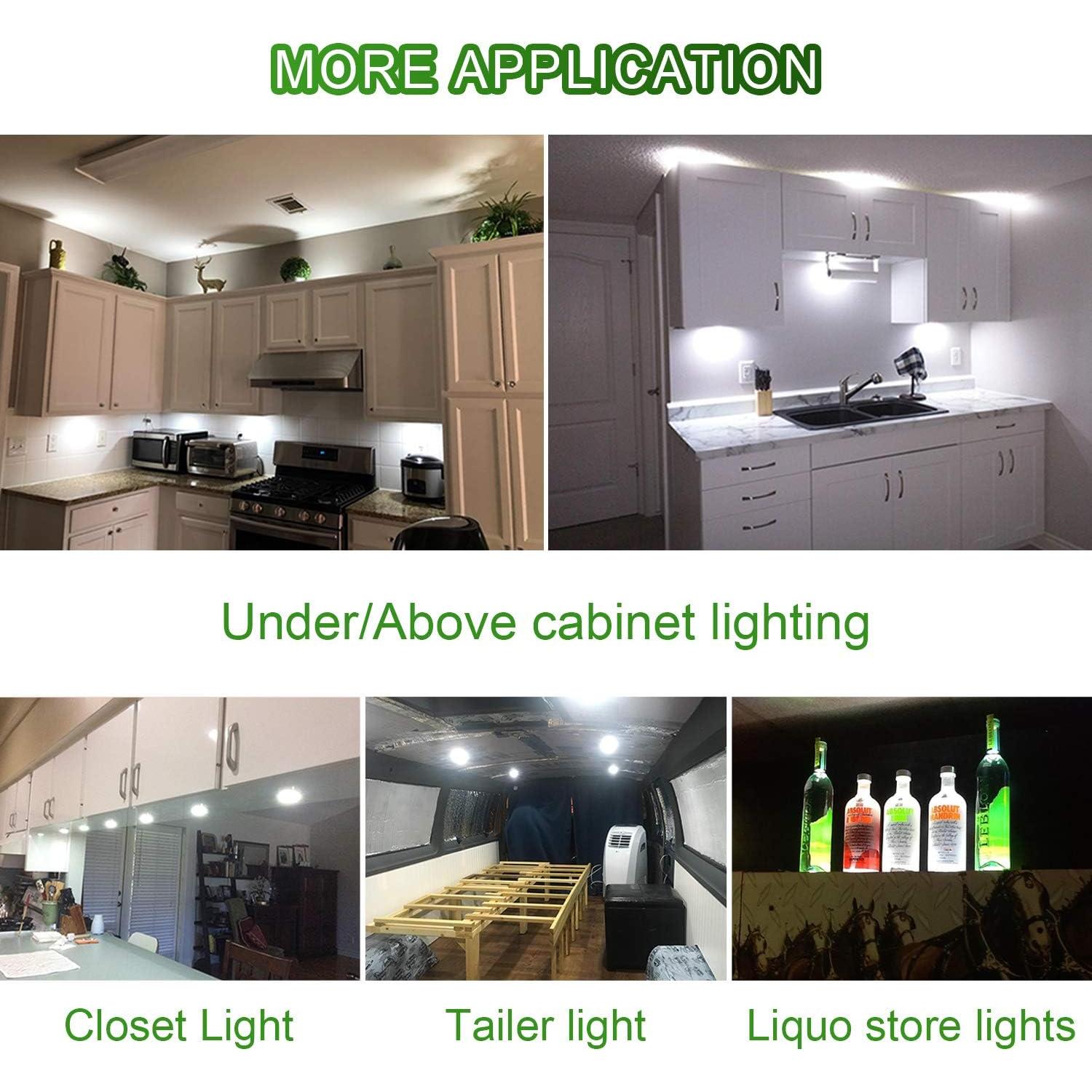 Kit de Iluminación LED Bajo Gabinete AIBOO 3 Luces Blanco Cálido