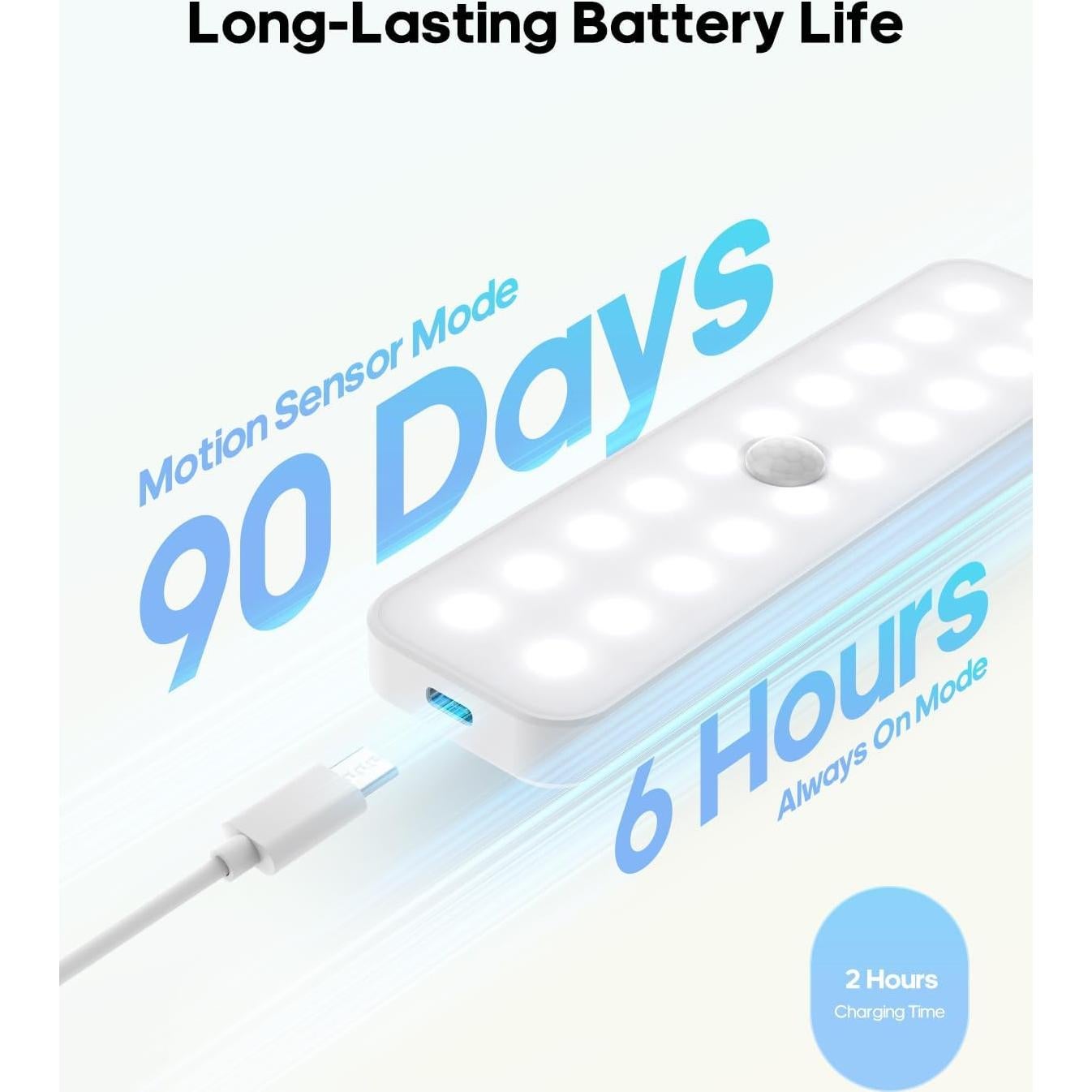 Paquete de 5 luces LED recargables Goodea con sensor de movimiento