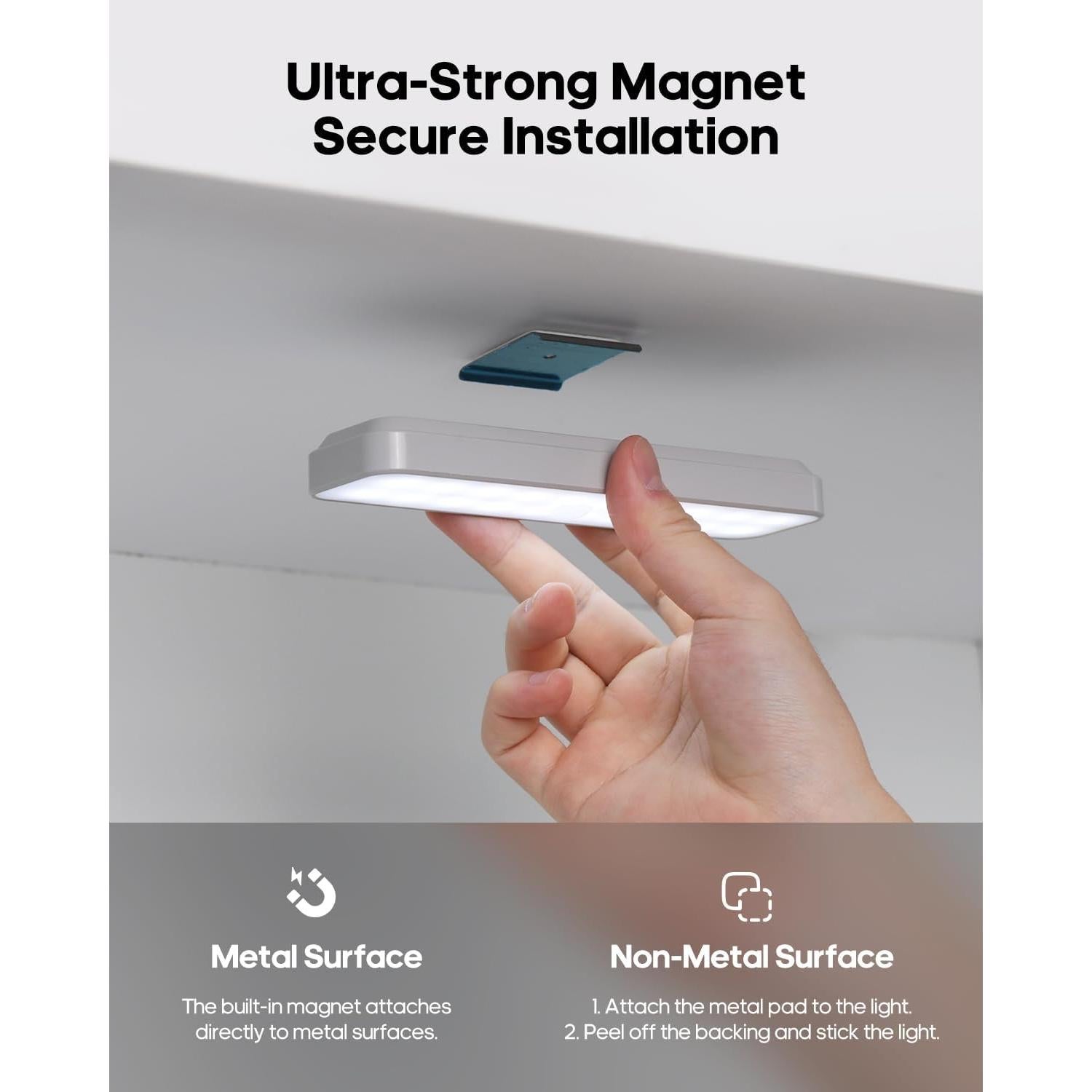 Paquete de 5 luces LED recargables Goodea con sensor de movimiento