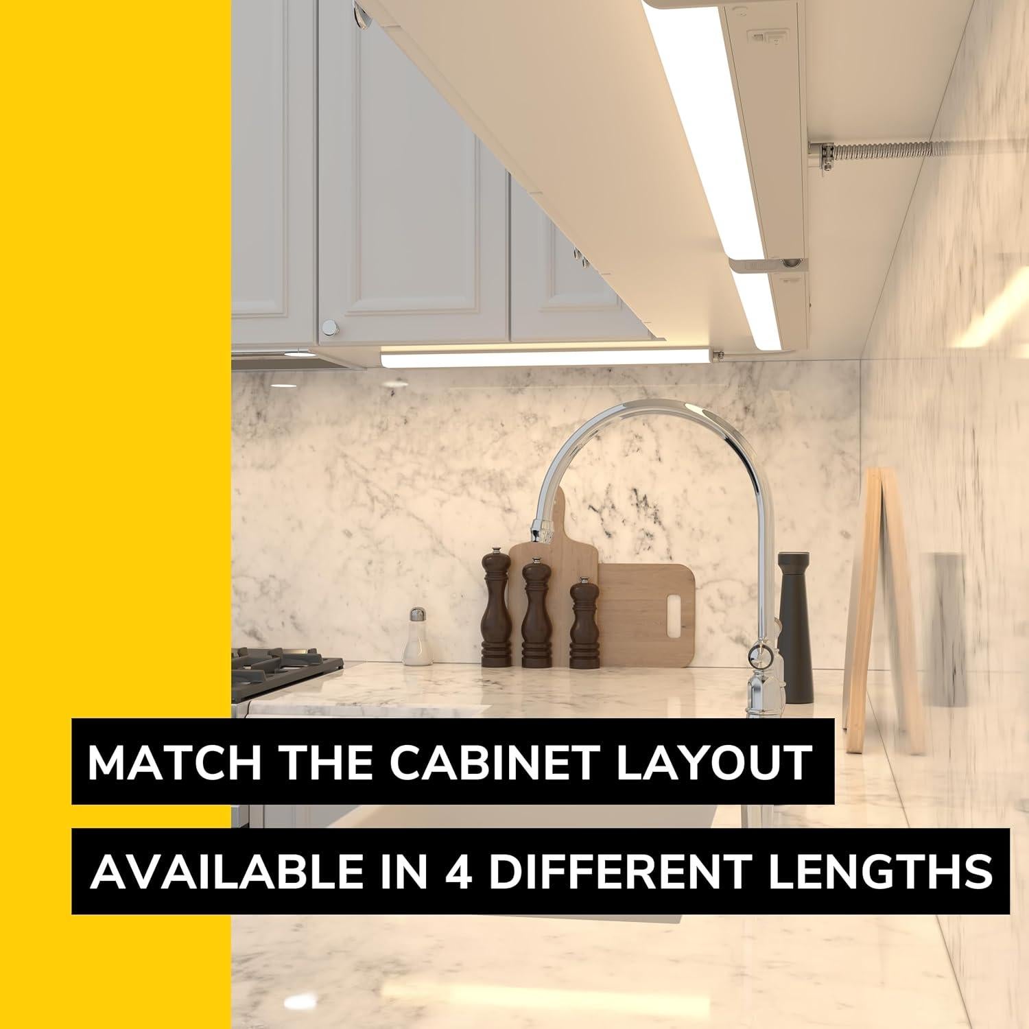 Luz LED Bajo Gabinete Inlight 30.48 cm Regulable 3 Colores